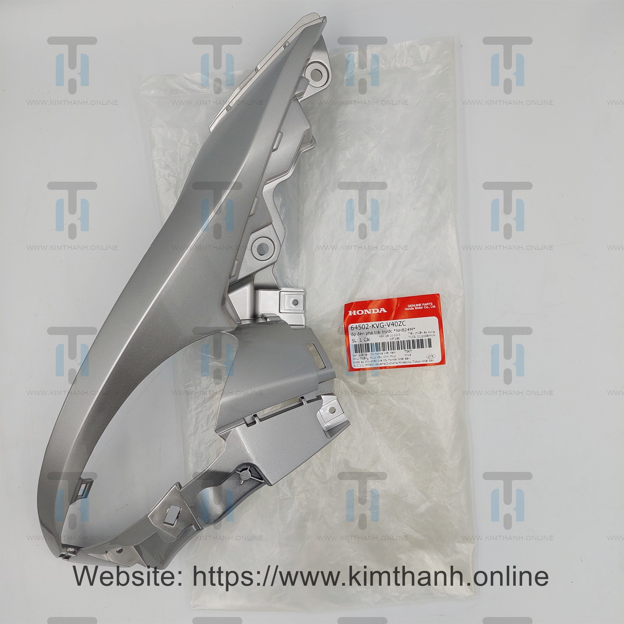 Ốp pha đèn bạc trái Air Blade 2011 2012 đầu bò