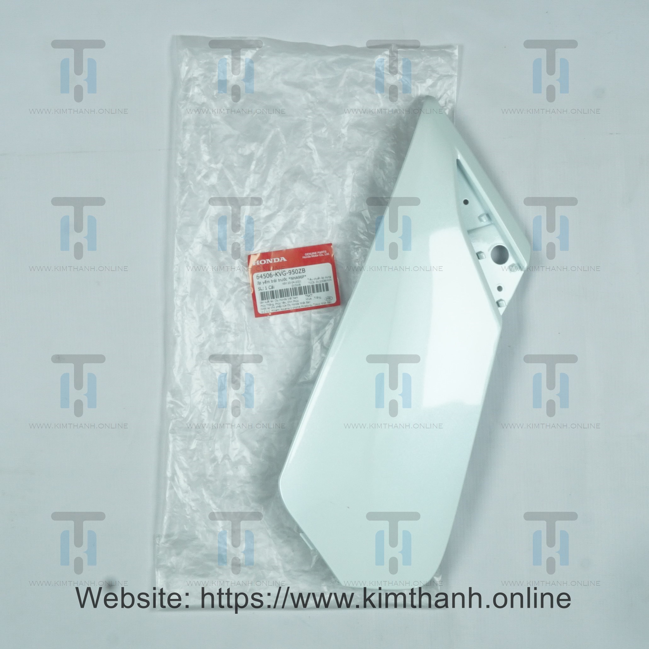 Má honda trắng trái không tem Air Blade đời đầu