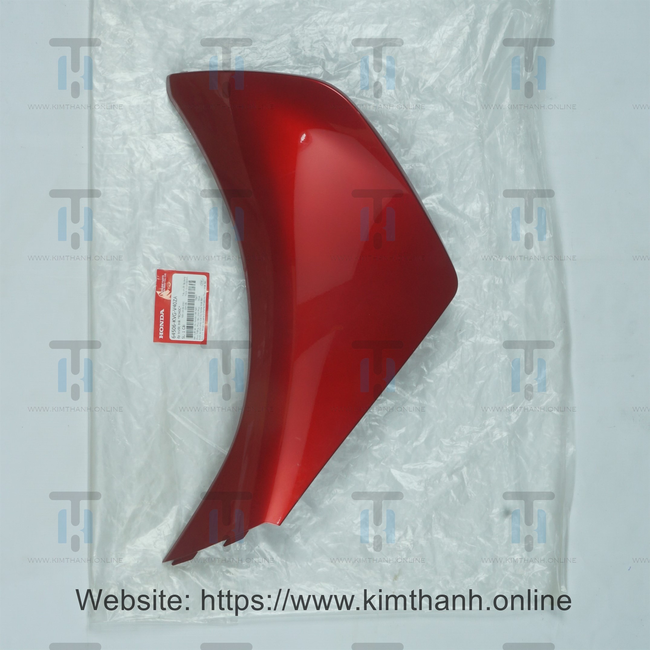 Má honda đỏ trái không tem Air Blade 2011 2012 đầu bò