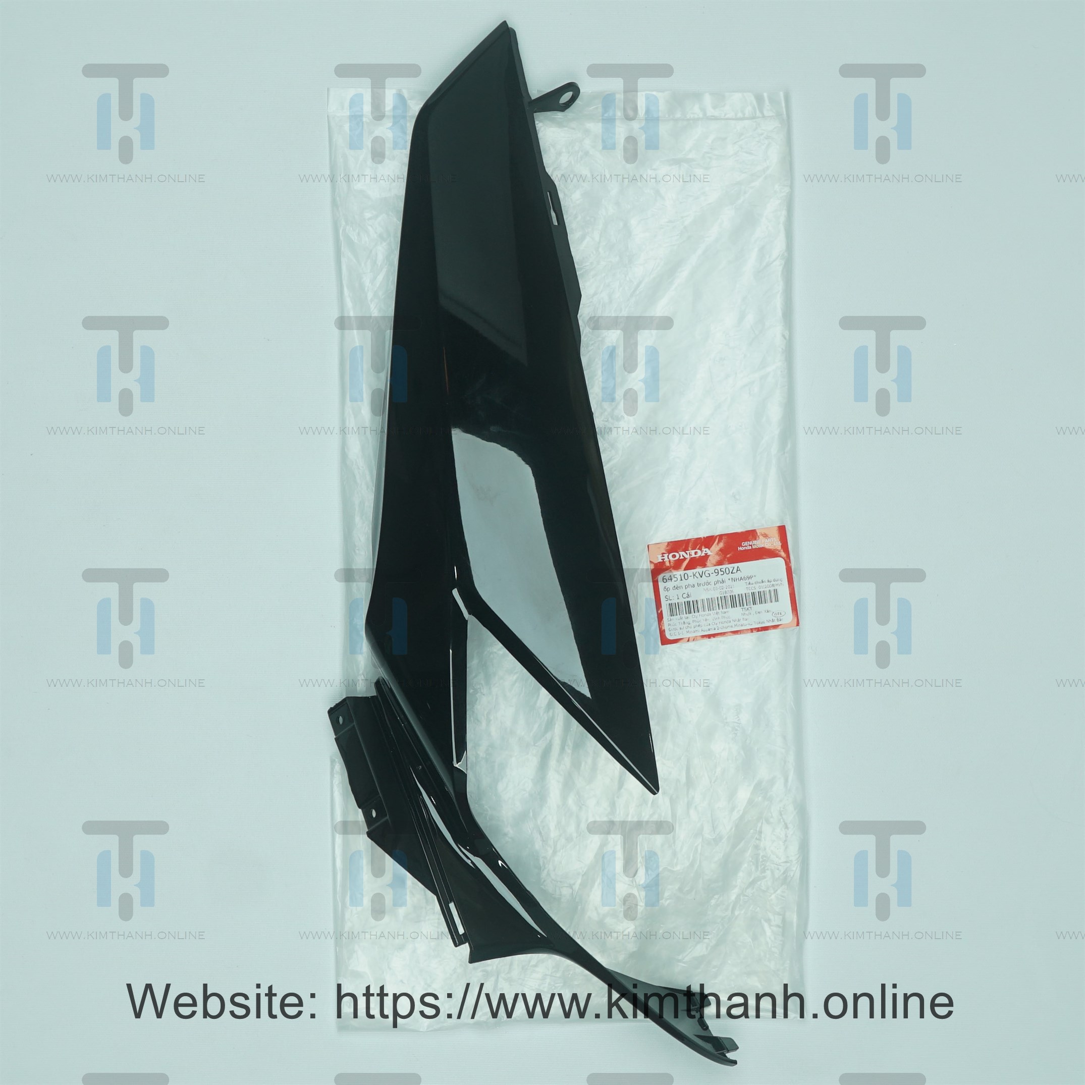Ốp pha đèn Honda Việt đen phải không tem Air Blade đời đầu