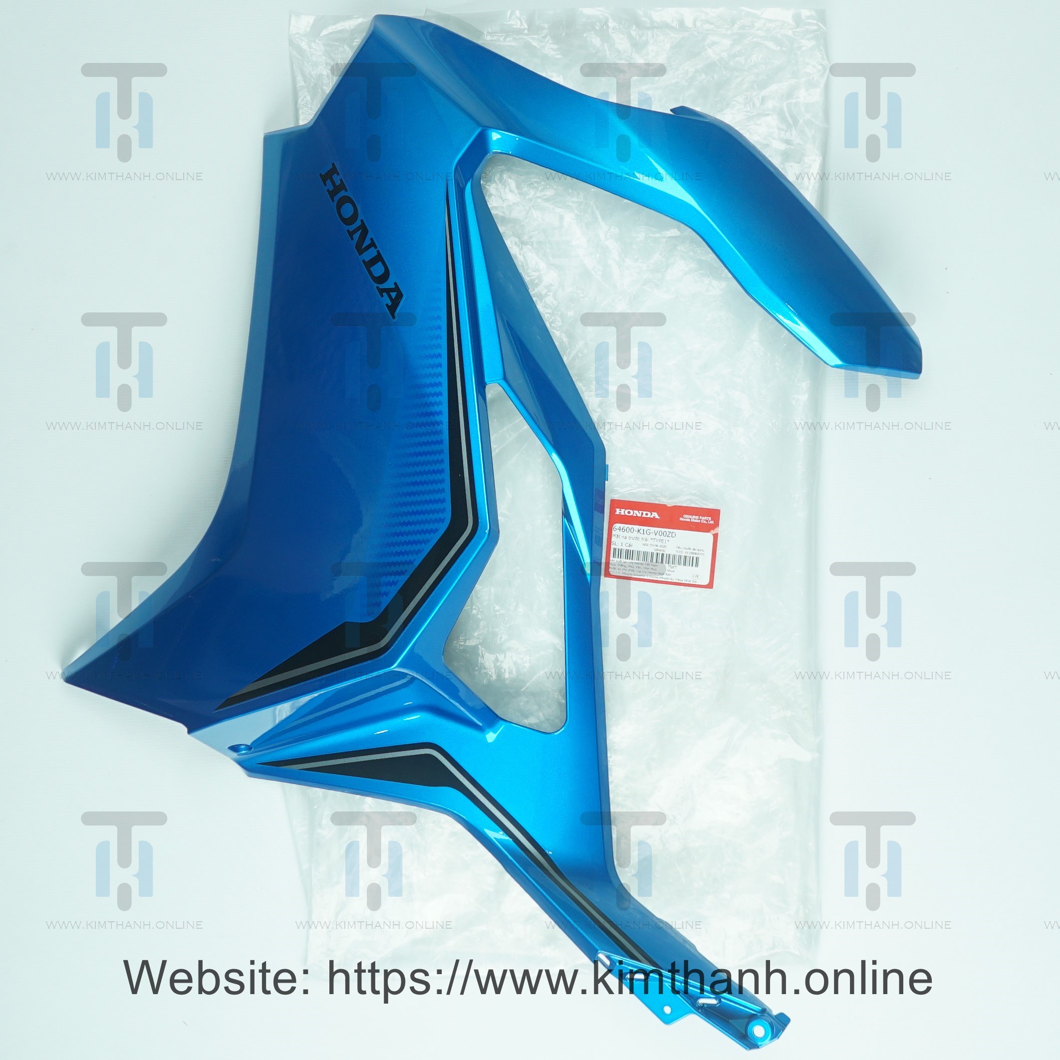 Ốp pha đèn dương trái tem xám Air Blade 2020 - 2021 đèn LED