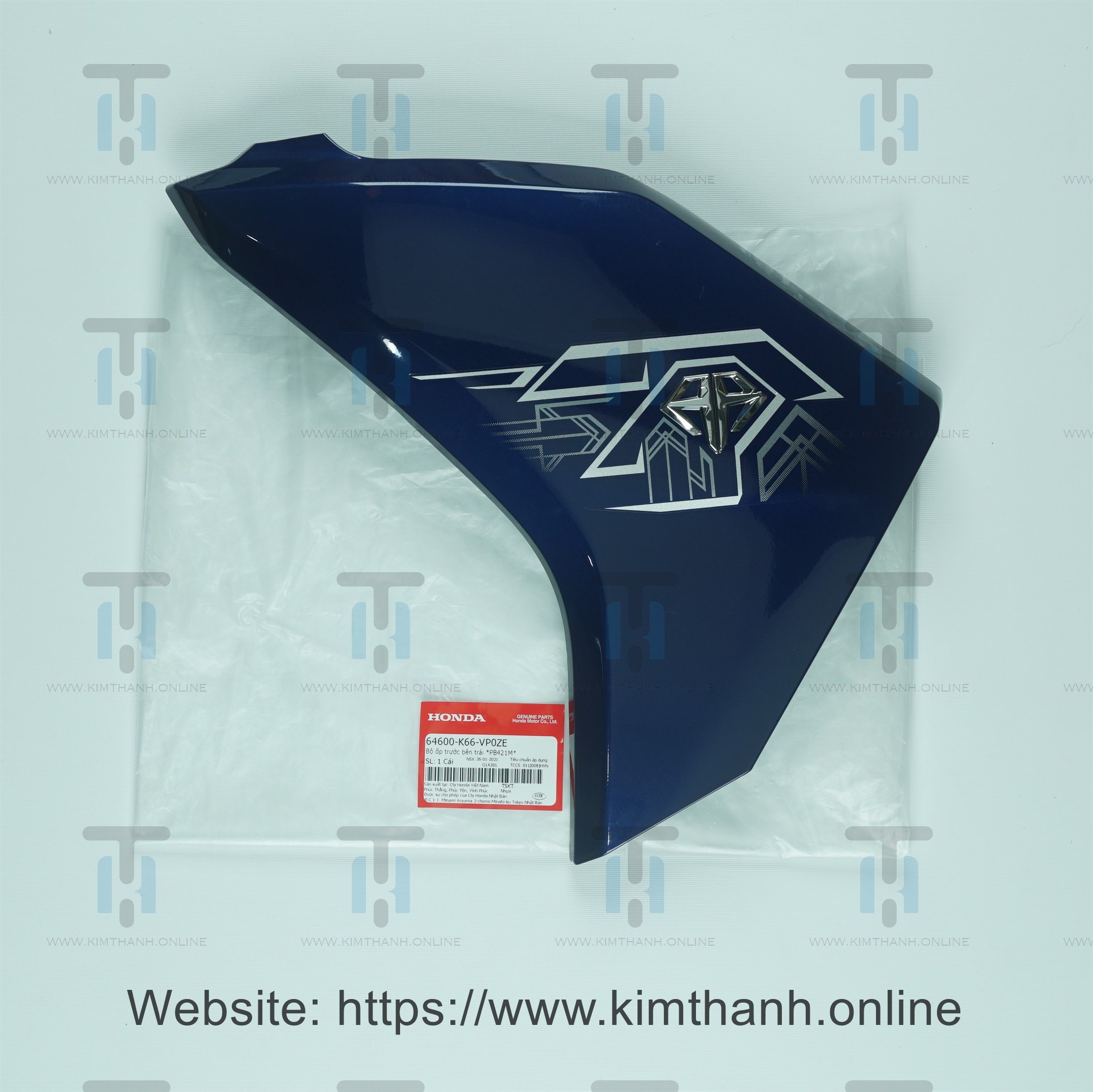 Bững/Cánh yếm mực đậm trái tem xi 2019 Air Blade 2016 - 2019 đèn LED