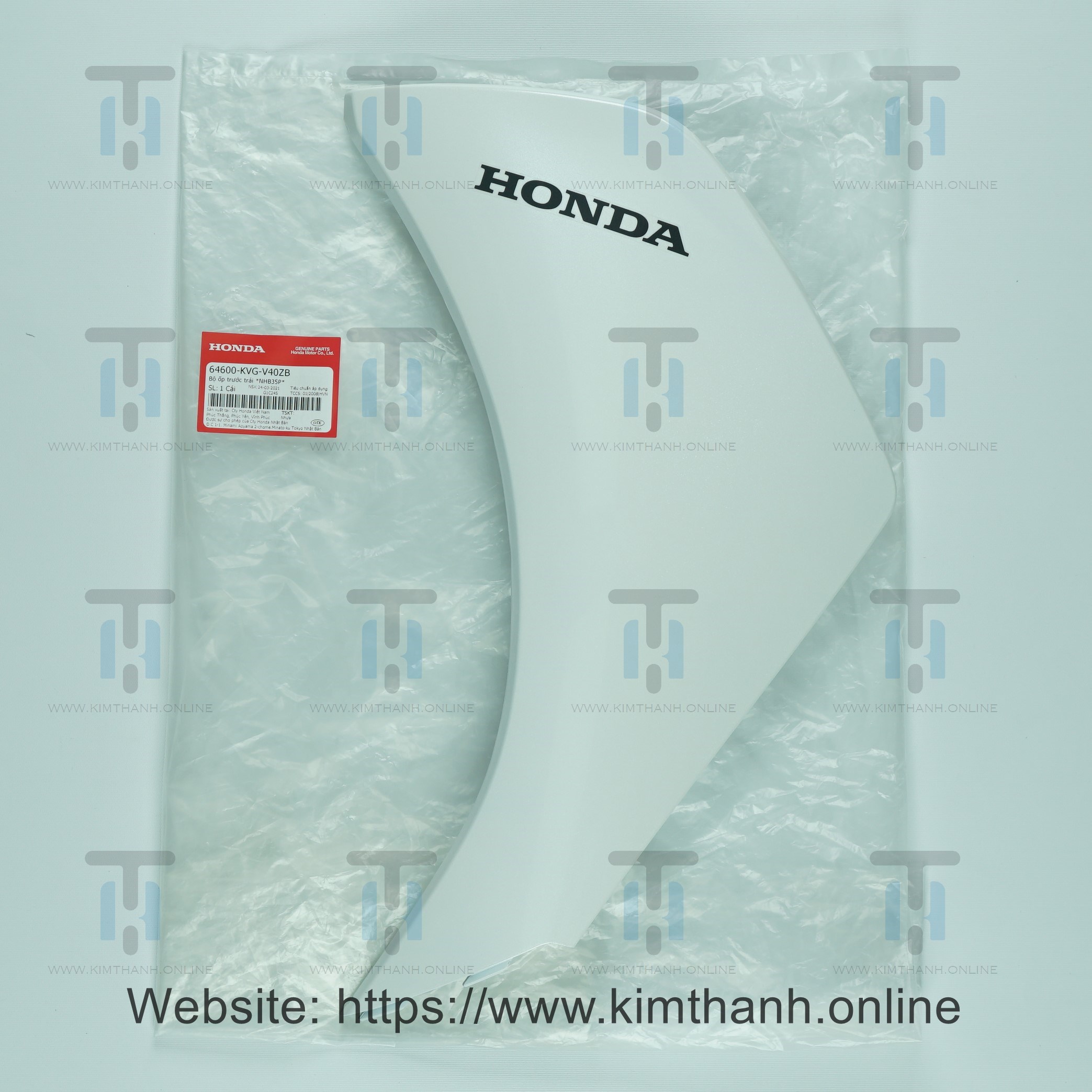 Má honda trắng trái tem Honda Air Blade 2011 2012 đầu bò