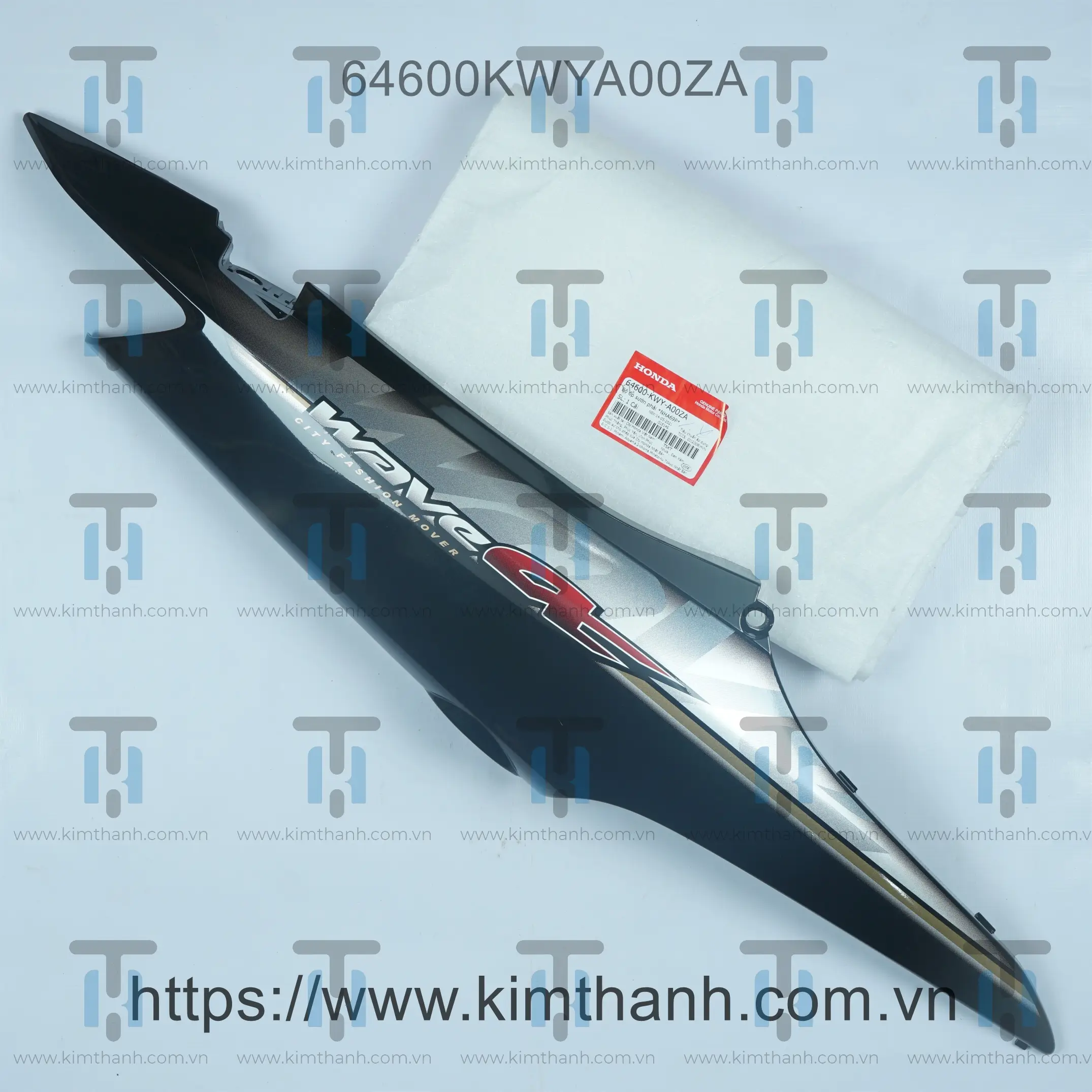 Ốp sườn đen phải có tem viền vàng 2010 Wave Alpha 2006
