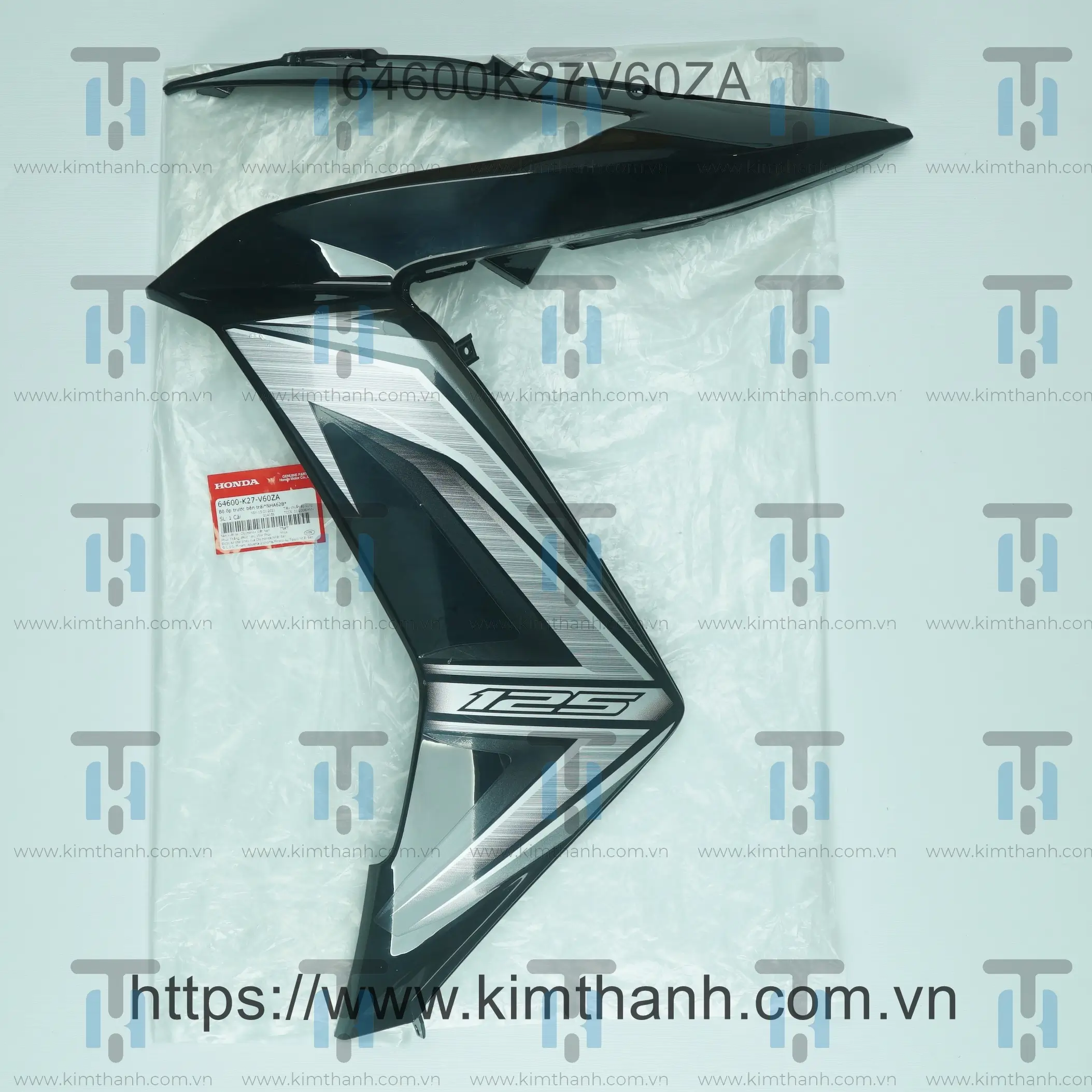 Ốp pha đèn đen trái tem xám 2014 Air Blade 2013 - 2015 đèn cầu