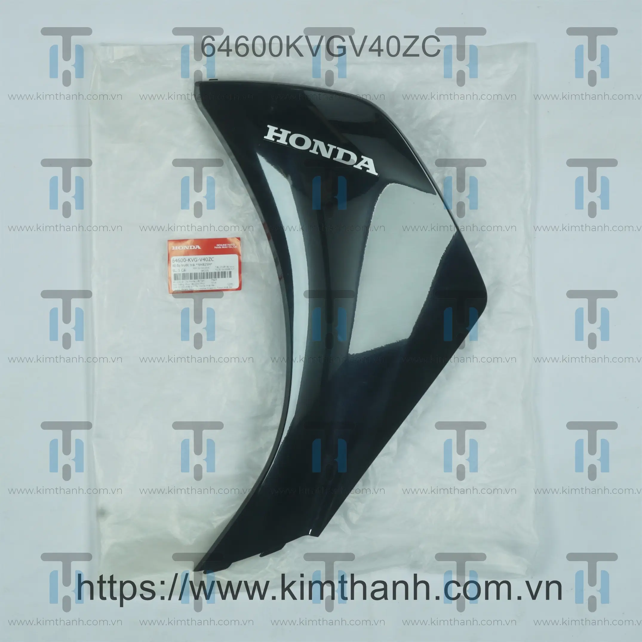 Má honda đen trái tem Honda Air Blade 2011 2012 đầu bò