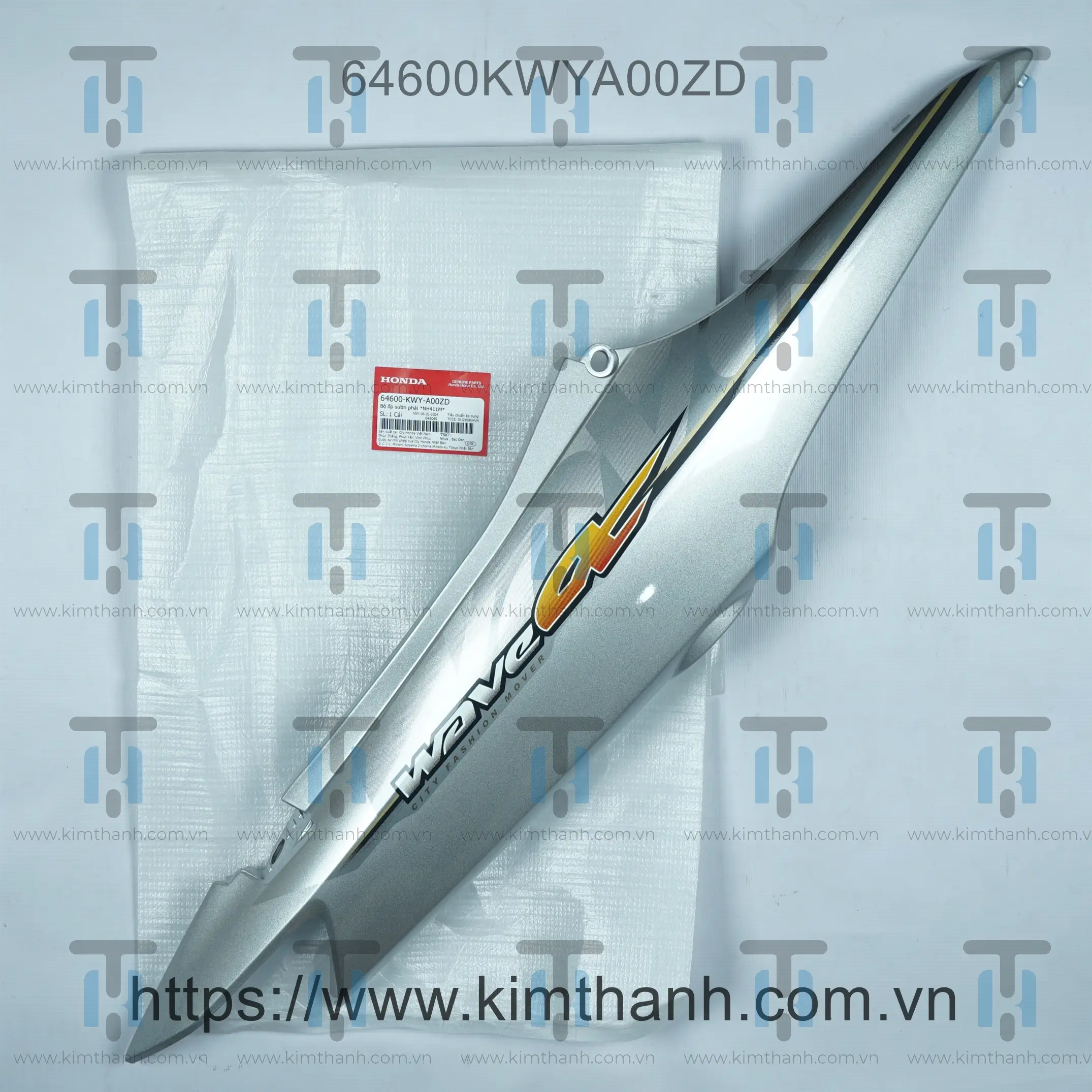 Ốp sườn bạc phải có tem viền vàng 2010 Wave Alpha 2006