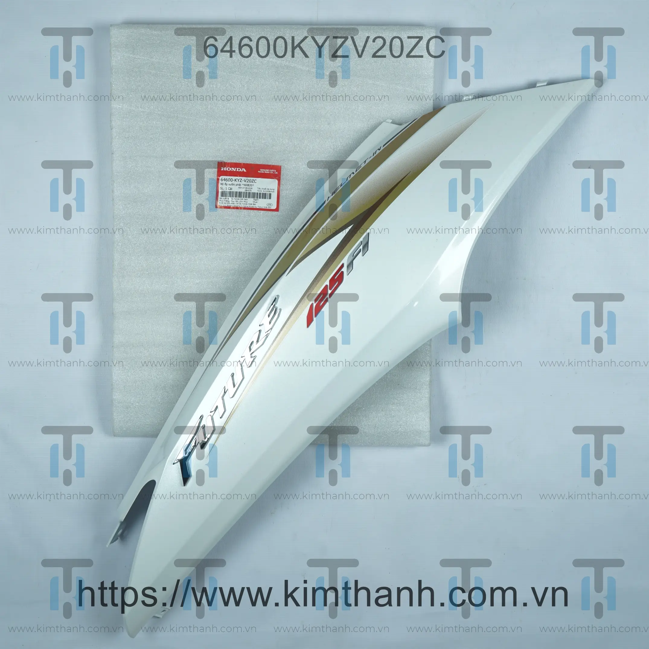 Ốp sườn trắng phải có tem vàng Fi 2012 Future 125cc 2013