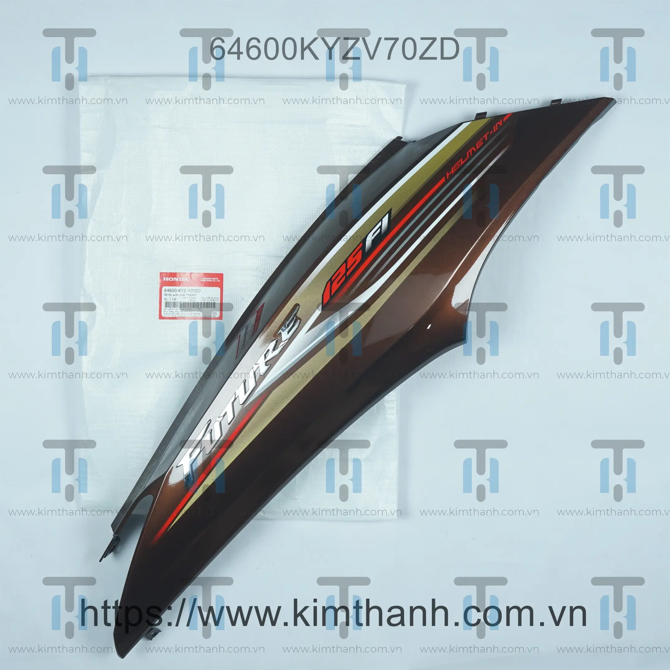 Ốp sườn nâu phải tem đồng Fi 2015 Future 125cc 2013