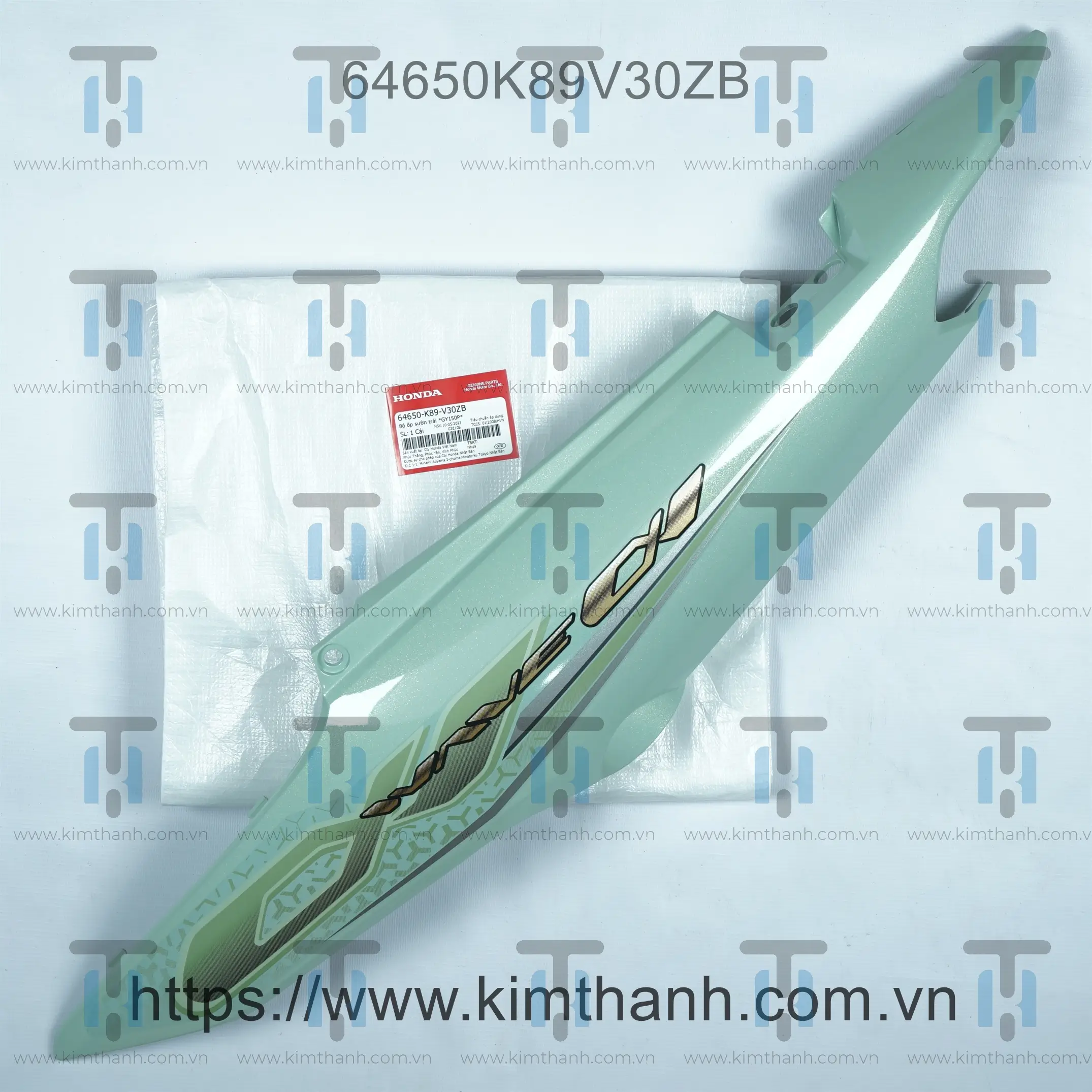Ốp sườn xanh ngọc trái có tem 2019 Wave Alpha 2017 LED