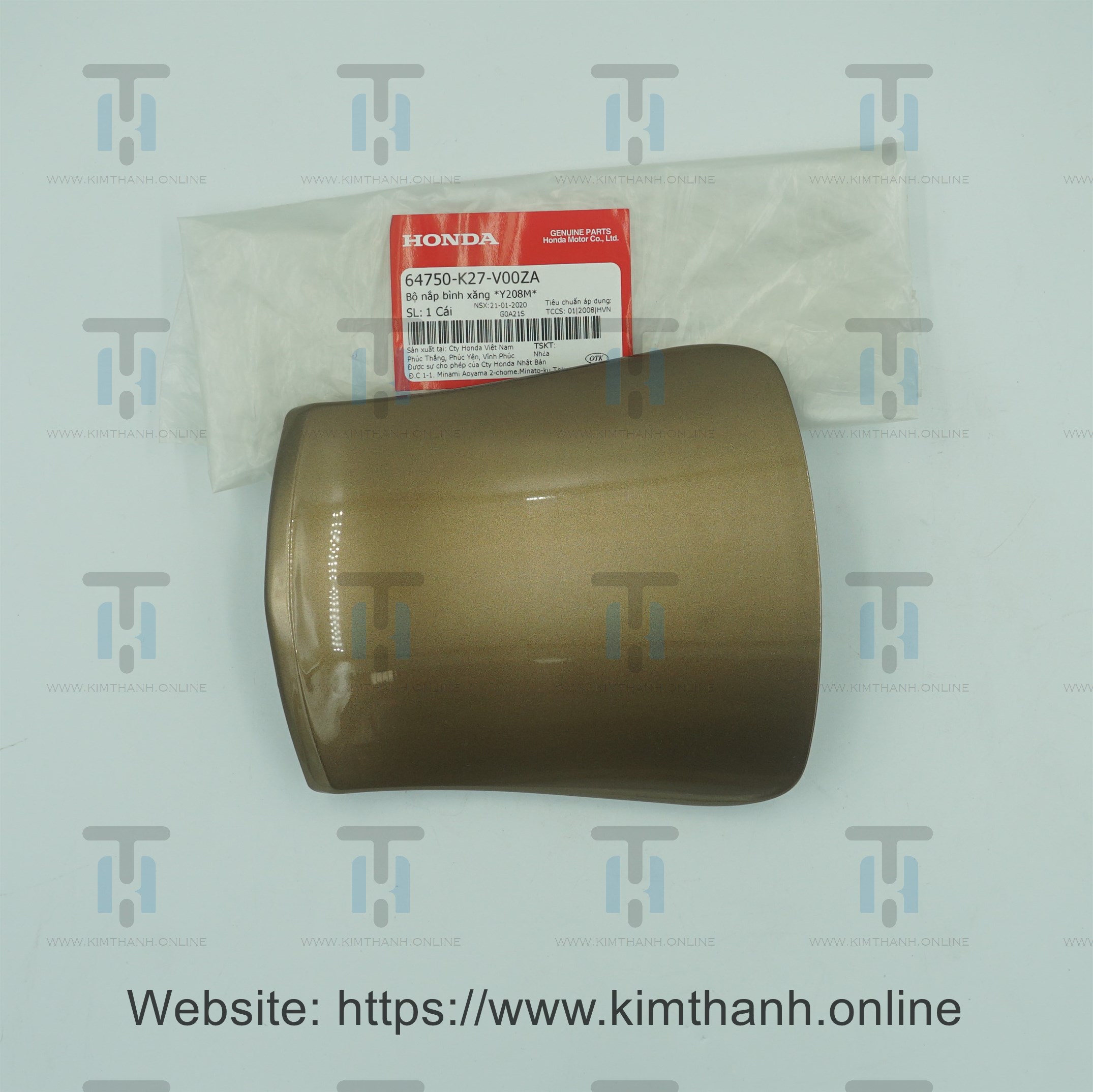 Nắp xăng đồng đậm Air Blade 2013 - 2015 đèn cầu