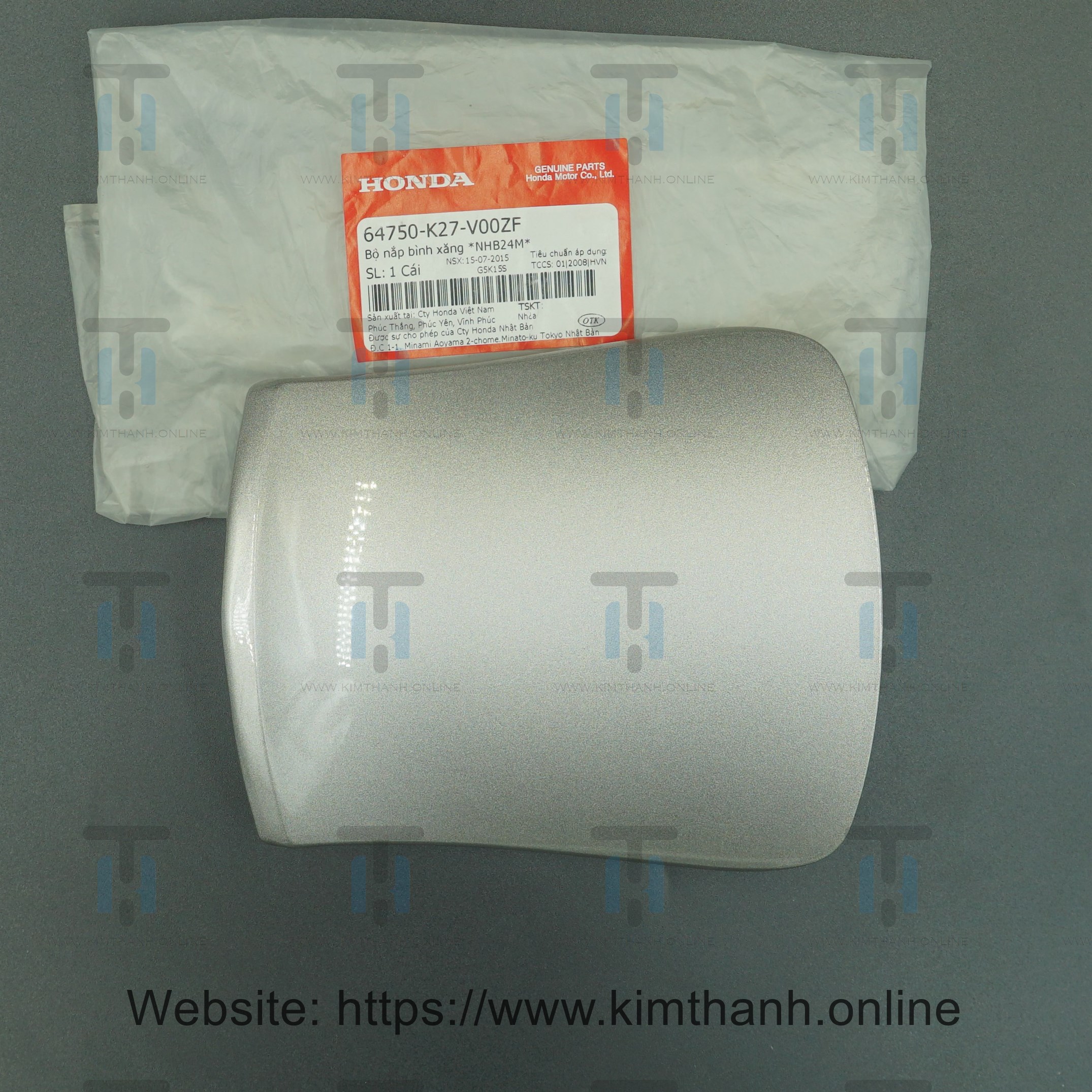 Nắp xăng bạc Air Blade 2013 - 2015 đèn cầu