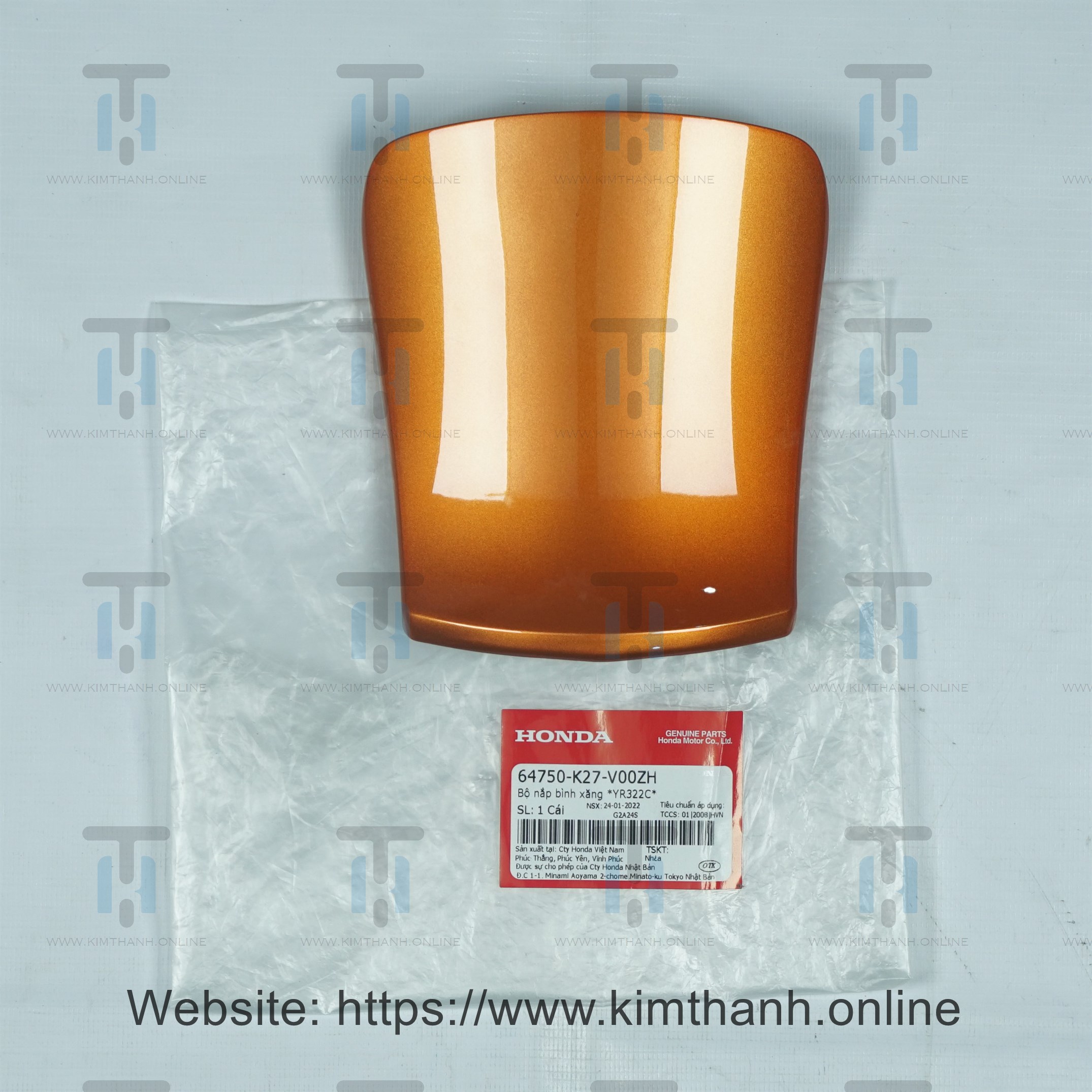 Nắp xăng cam Air Blade 2013 - 2015 đèn cầu