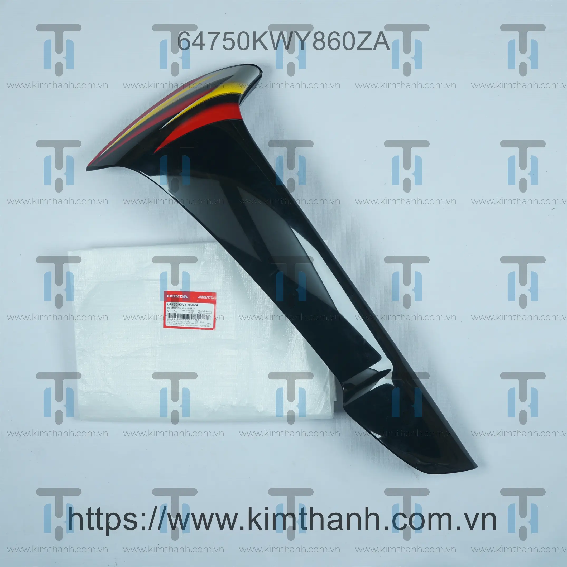Bững ngoài đen phải tem xám đỏ 2008 Wave RS 2 nạ 2010