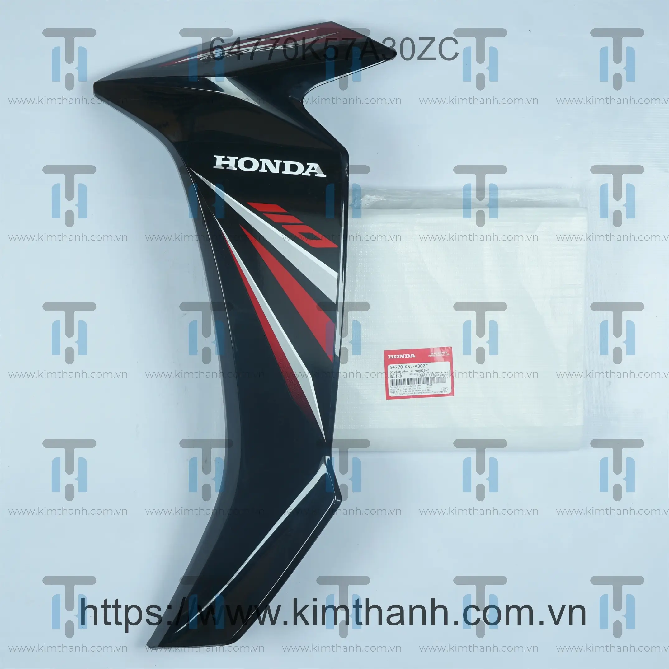 Bững ngoài đen trái tem đỏ xám 2018 Wave Blade 2017