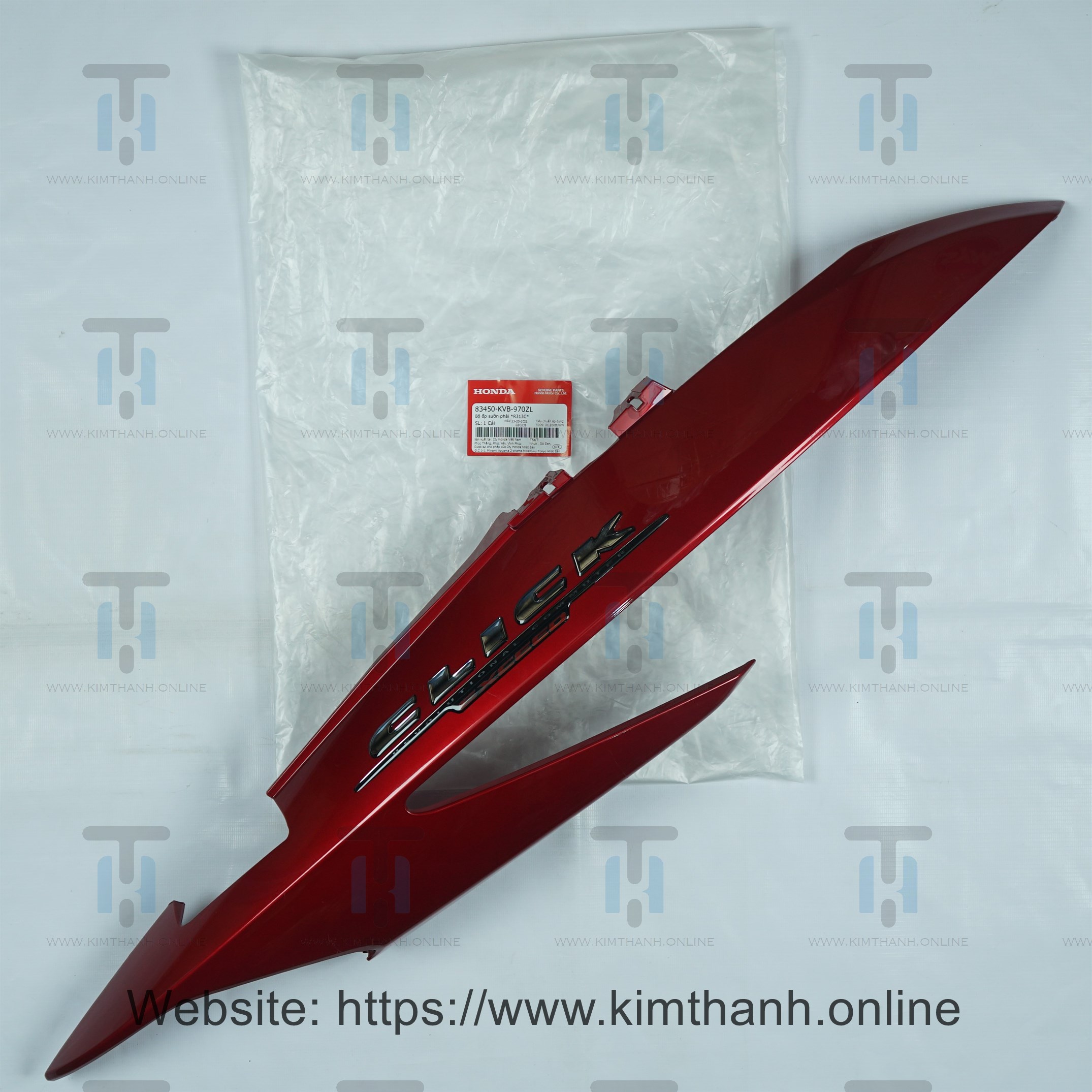 Ốp sườn tươi phải có tem Click 110cc Honda Việt Nam