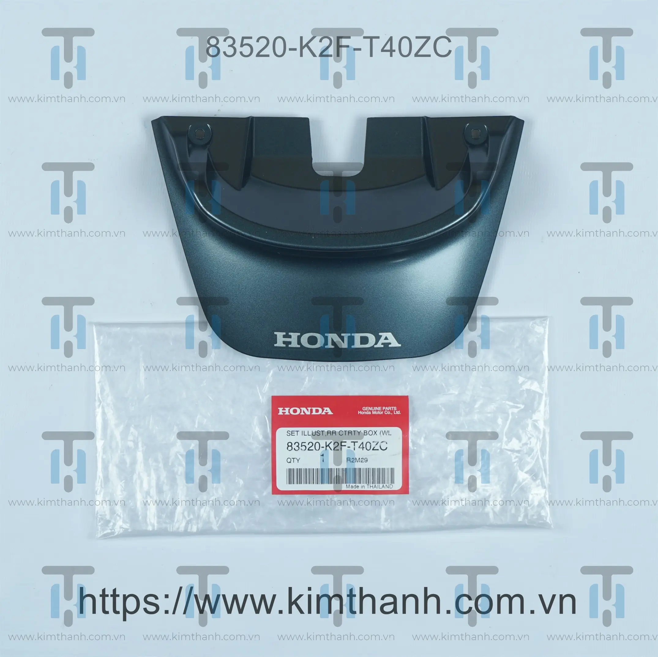 Ốp đèn lái trên Thái Lan lục mờ tem Honda xám - 2022 Scoopy 2021 - đời sau
