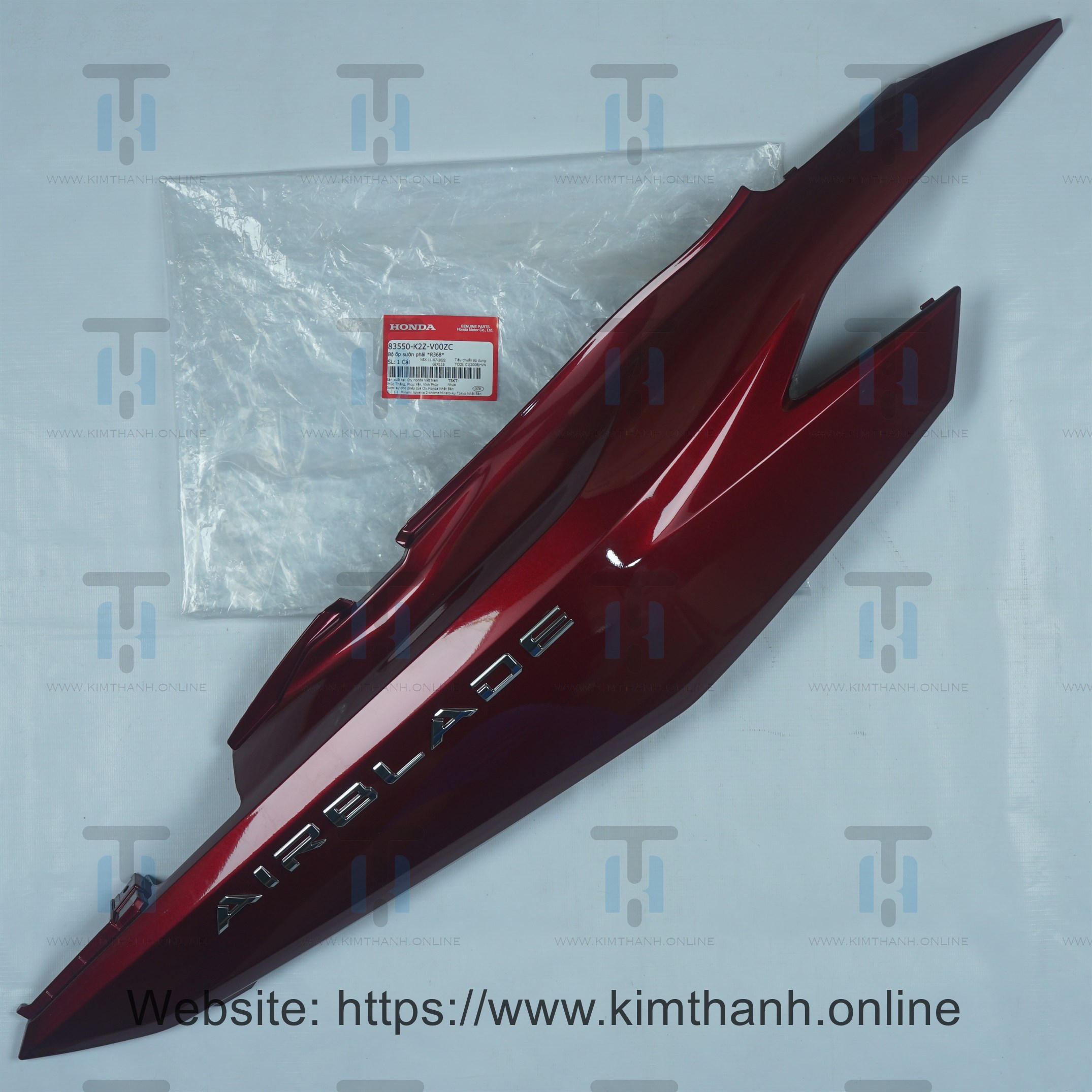 Ốp sườn đô phải tem xi - 160cc Air Blade 2022 - 2025 đèn LED