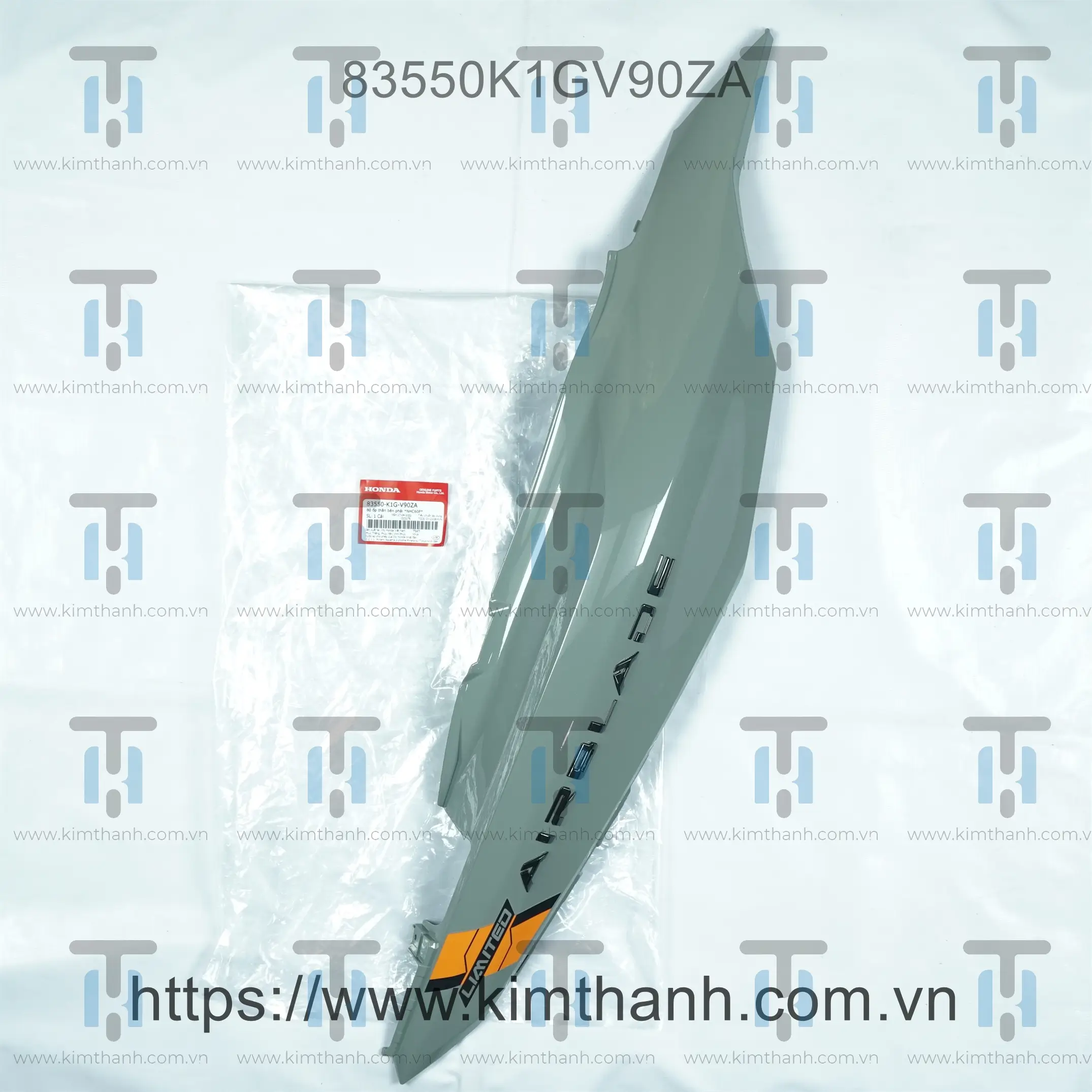 Ốp sườn 125 xám xi măng phải -2021 Air Blade 2020 - 2021 đèn LED