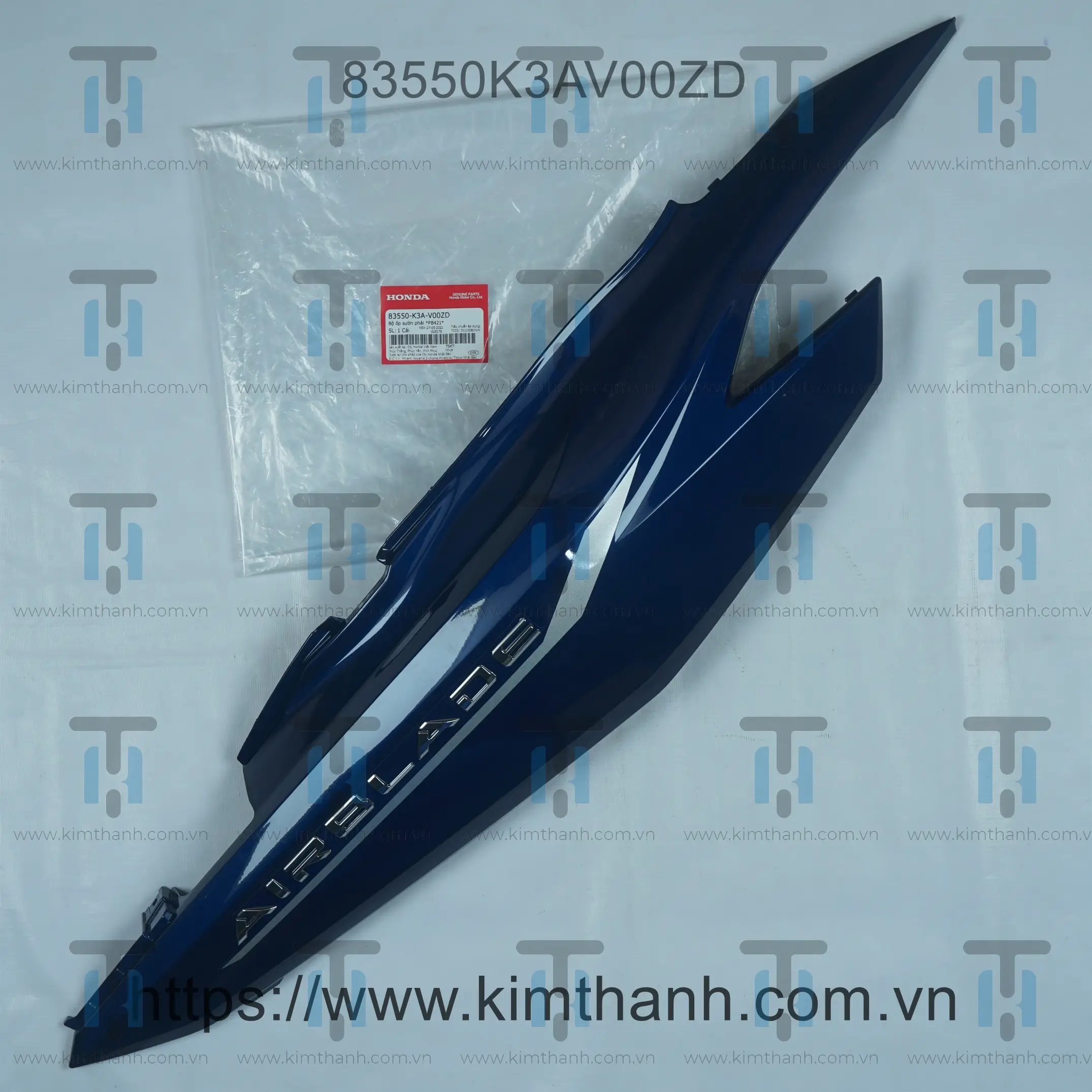 Ốp sườn dương phải tem xi - 125cc Air Blade 2022 - 2025 đèn LED