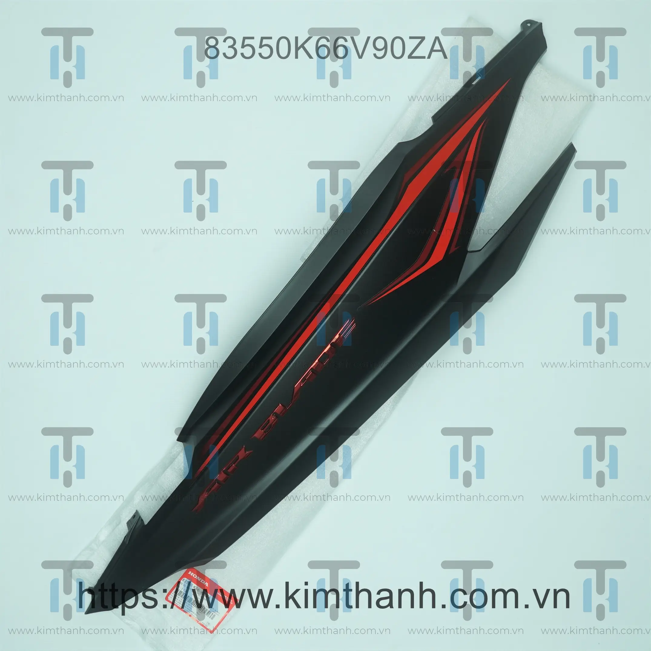 Ốp sườn đen mờ phải tem đỏ 2017 Air Blade 2016 - 2019 đèn LED
