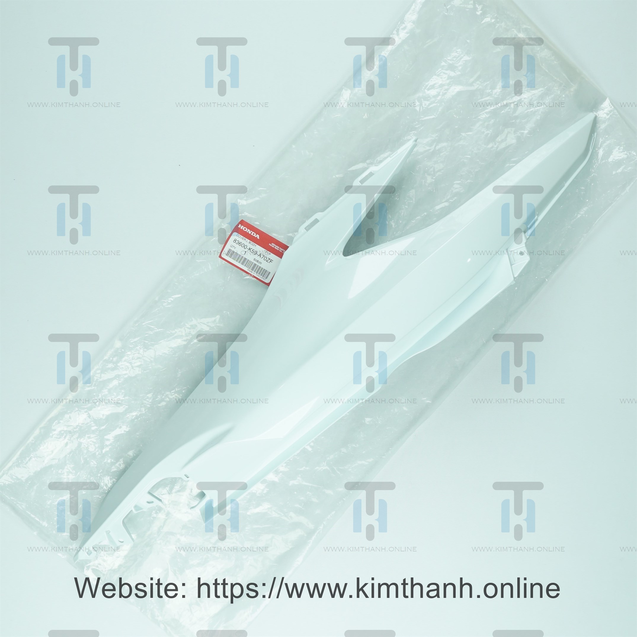 Ốp sườn trắng xanh trái Click Honda Thái 2018 - 2021