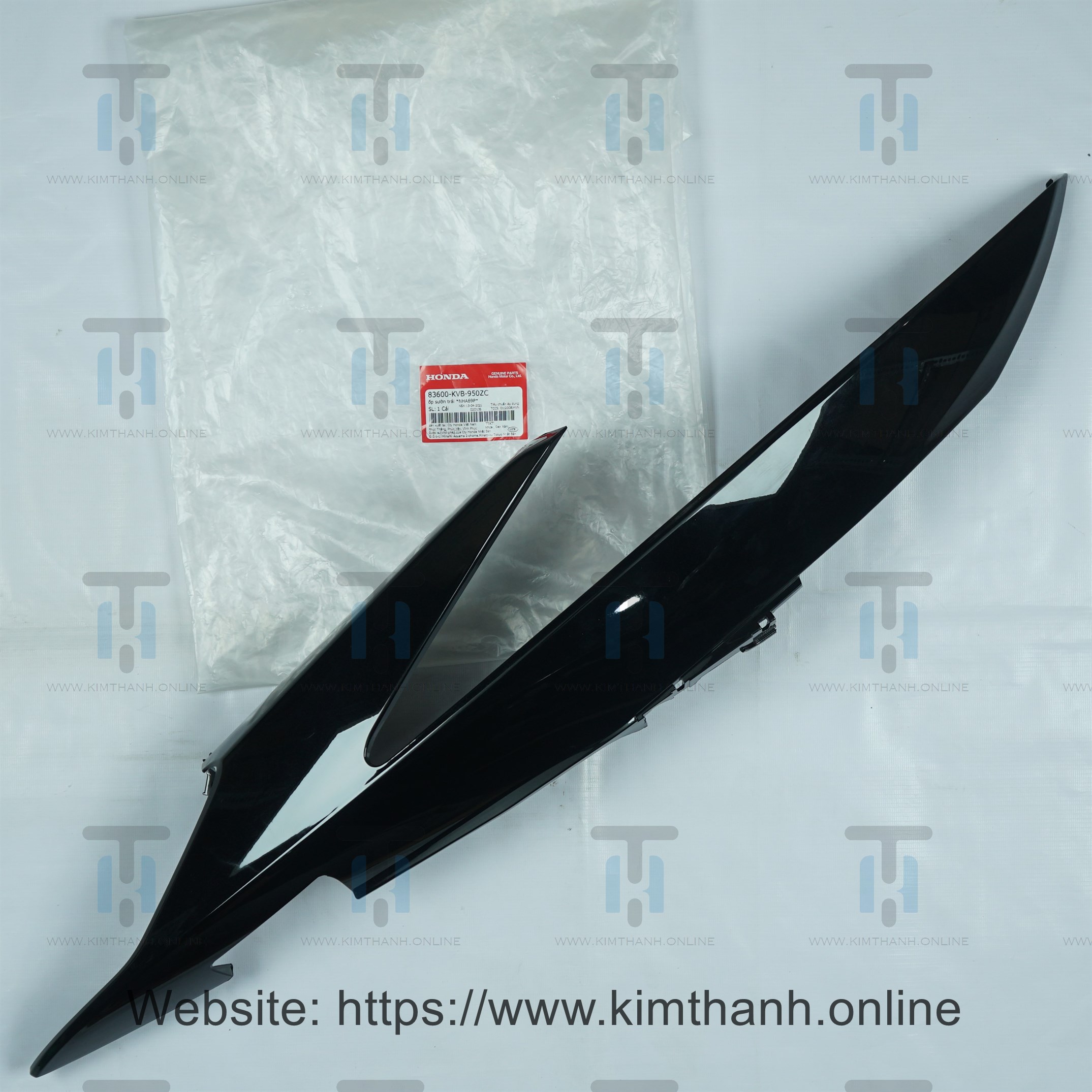 Ốp sườn đen trái không tem Click 110cc Honda Việt Nam