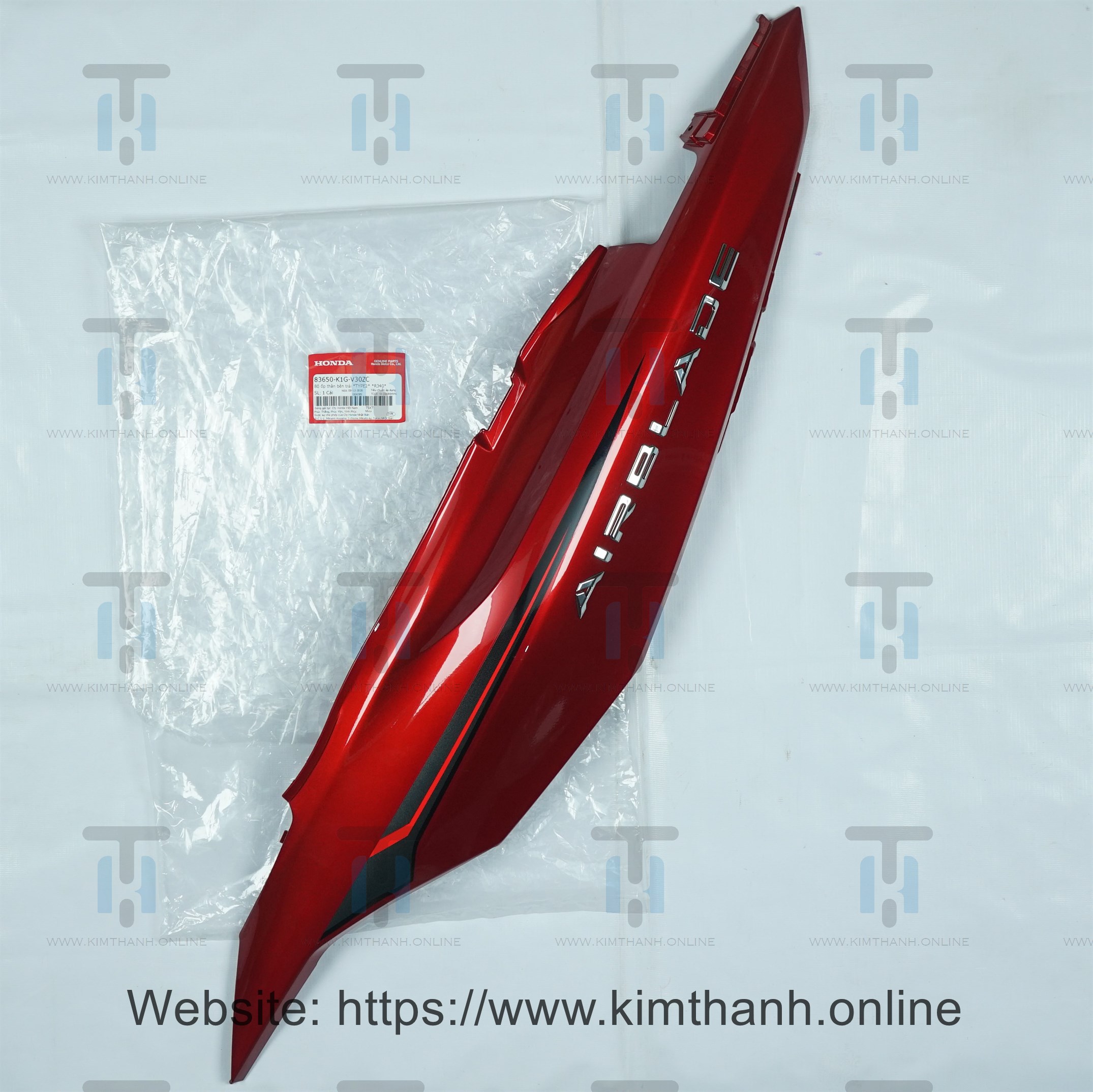 Ốp sườn 125 tươi trái tem giấy xám 2021 Air Blade 2020 - 2021 đèn LED