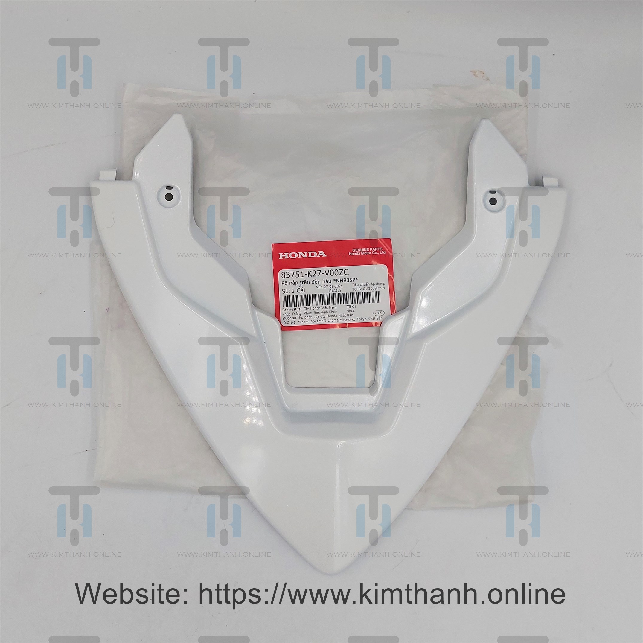 Nối ốp sườn trên trắng Air Blade 2013 - 2015 đèn cầu