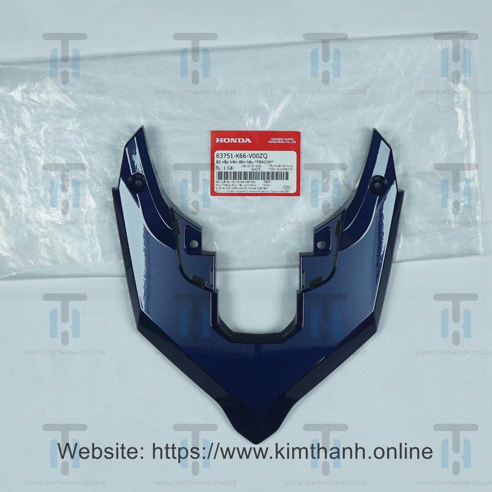 Nối ốp sườn lớn trên mực đậm Air Blade 2016 - 2019 đèn LED