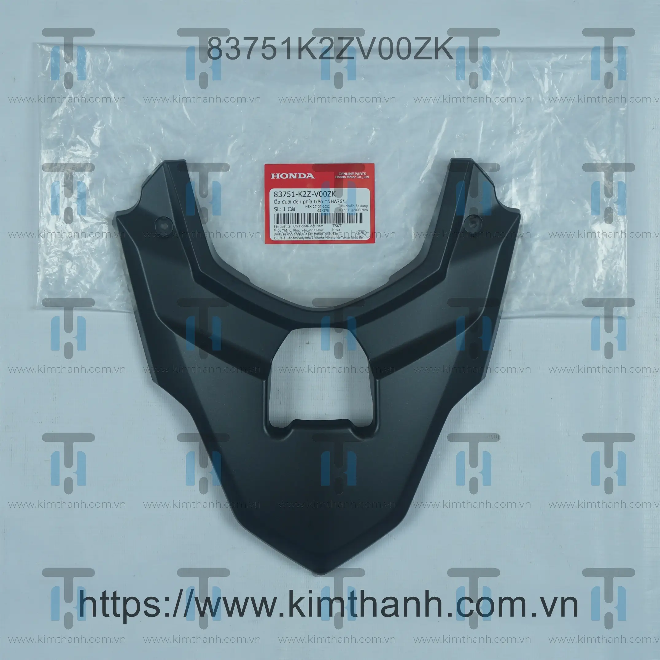 Nối ốp sườn đen mờ Air Blade 2022 - 2025 đèn LED