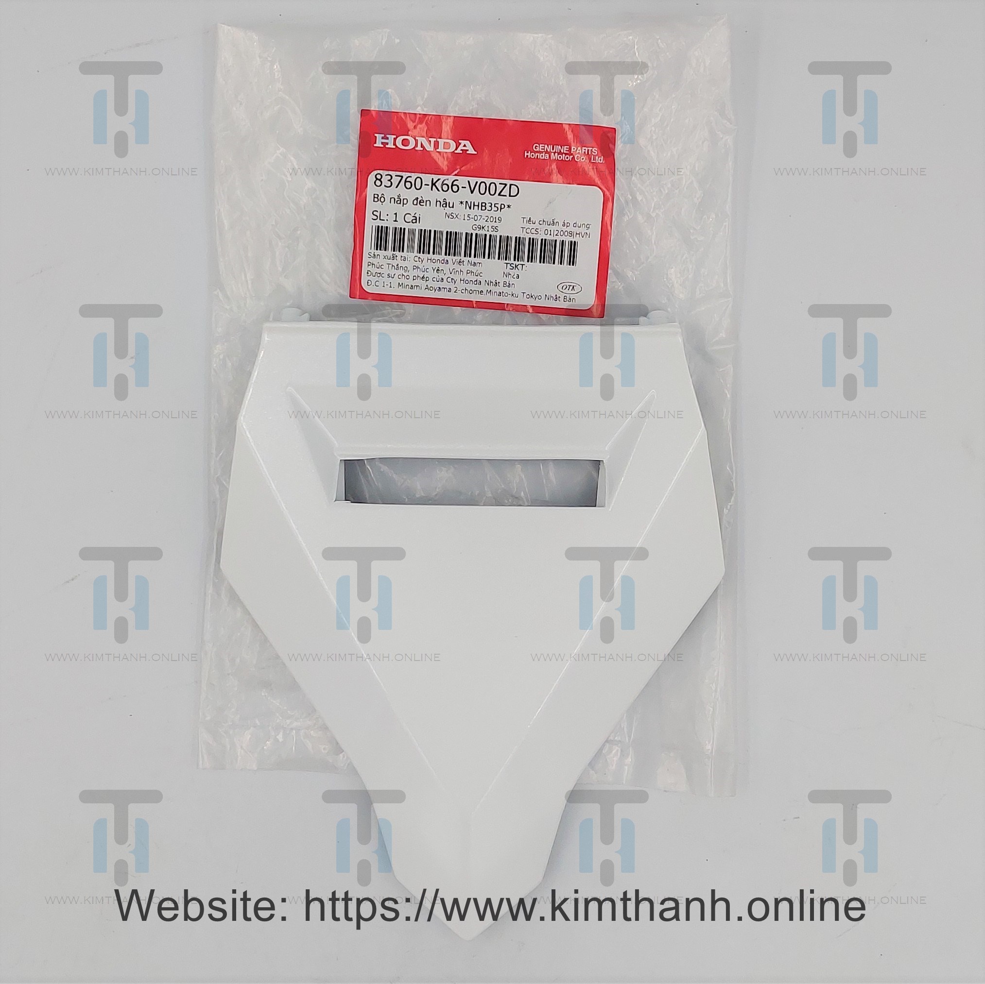 Mu Nối ốp sườn nhỏ dưới cho xe Air Blade 2016 màu trắng