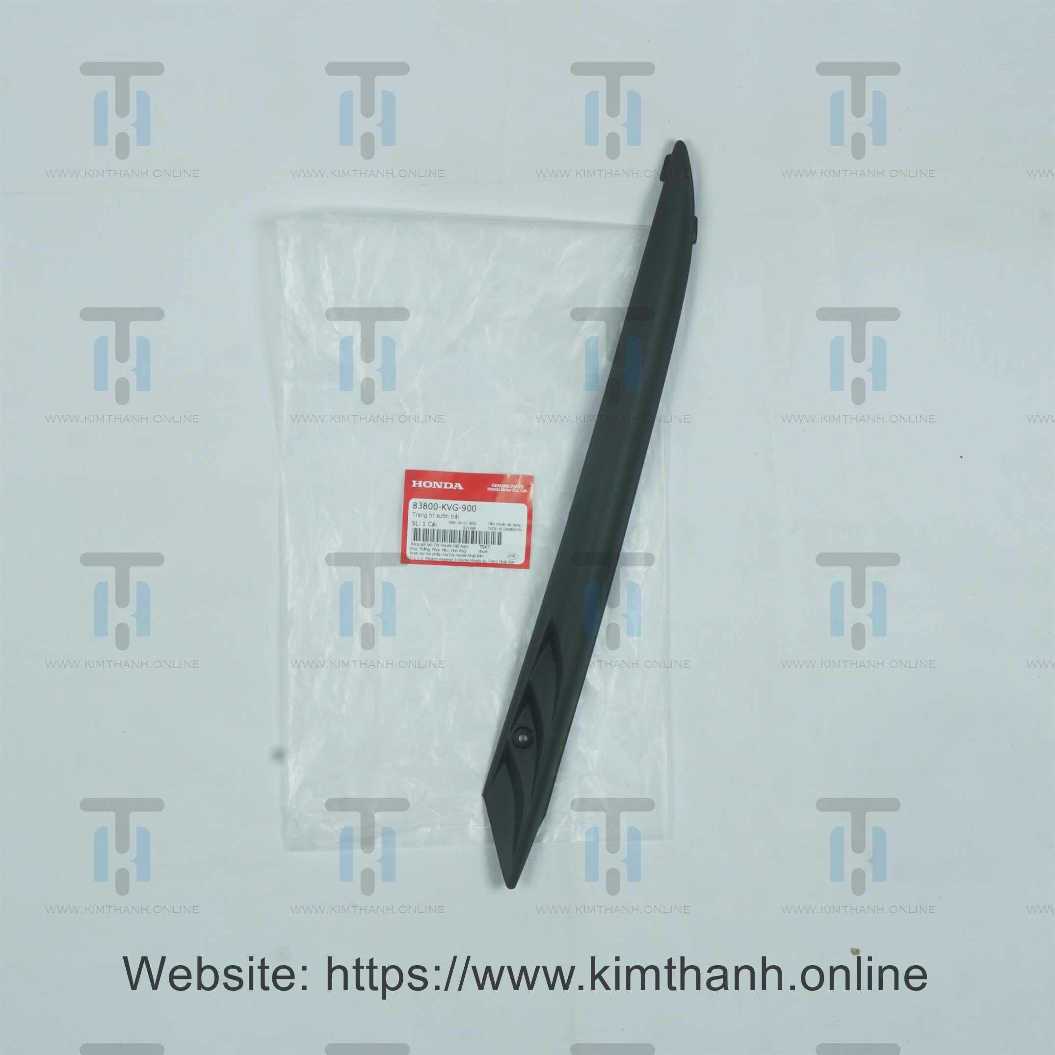 Nẹp Honda Việt đen mờ trái Air Blade đời đầu