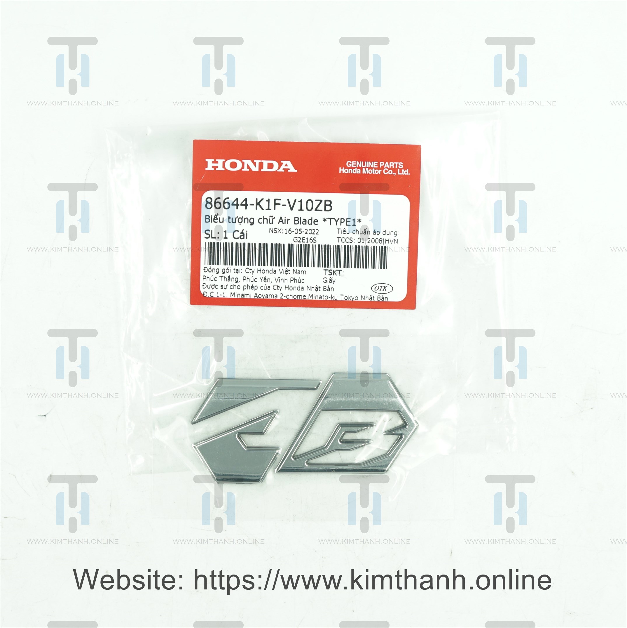Tem logo ốp pha đèn xi Air Blade 2020 - 2021 đèn LED