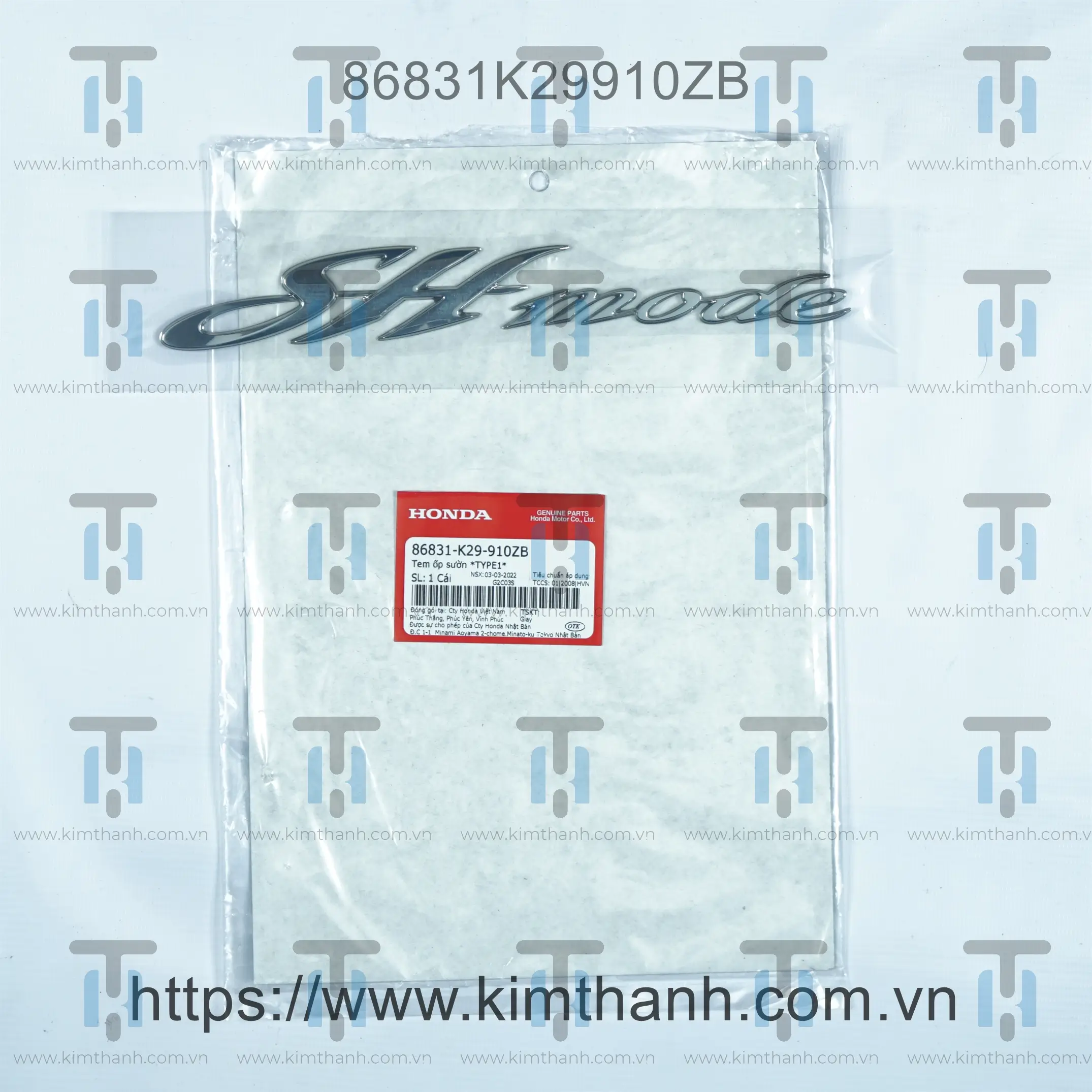 Tem ốp sườn dẻo xi SH Mode 2013 - đời đầu