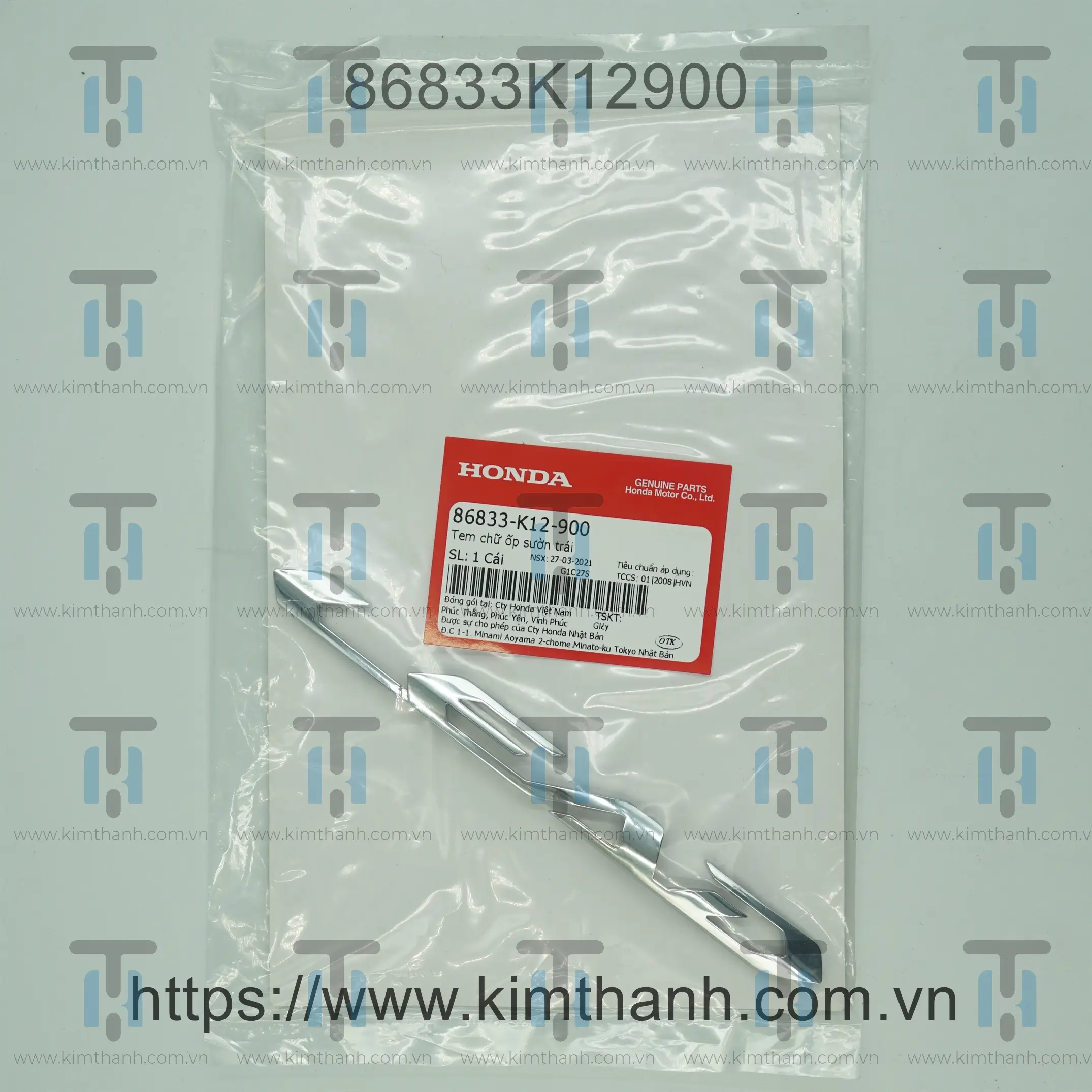 Tem ốp sườn trái Lead 2013 - 125cc