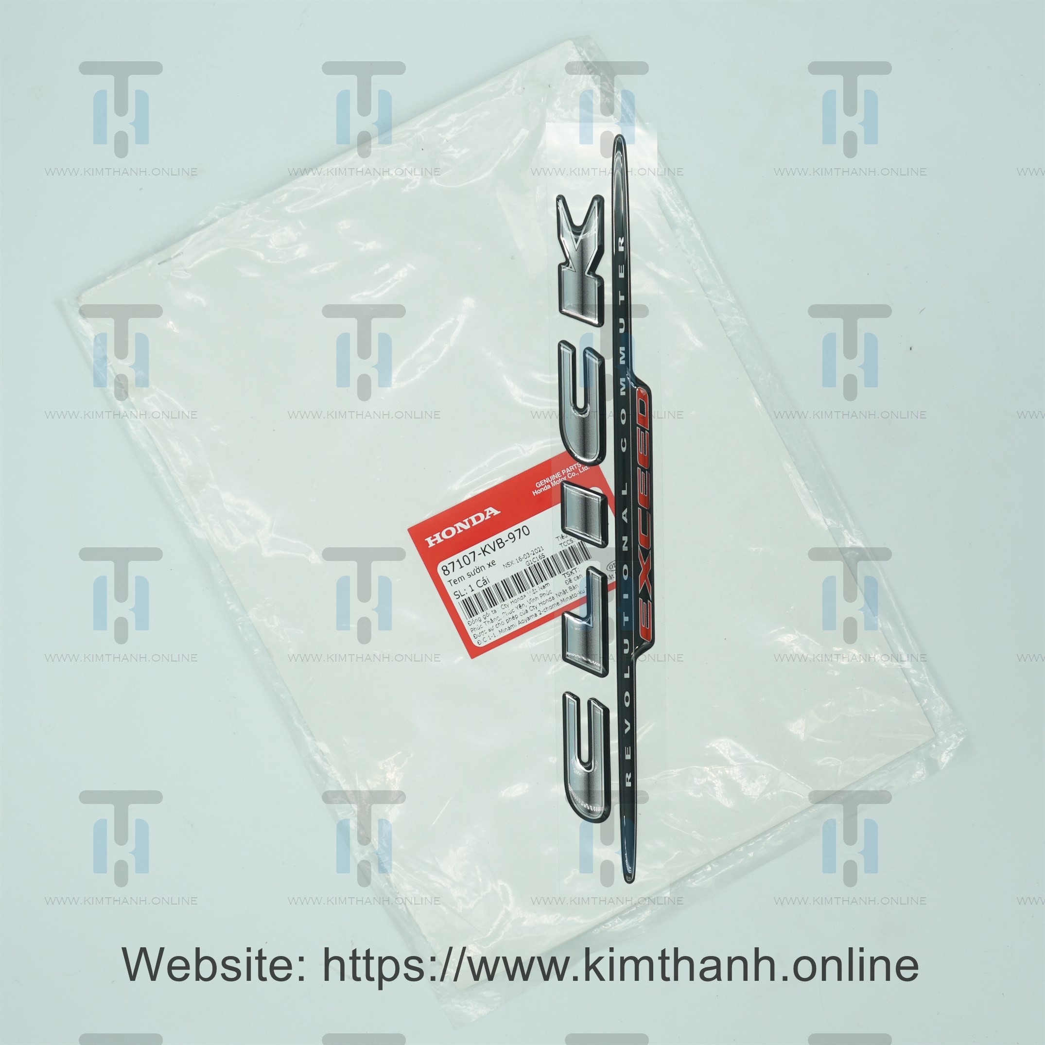 Tem nổi ốp sườn Click 110cc Honda Việt Nam