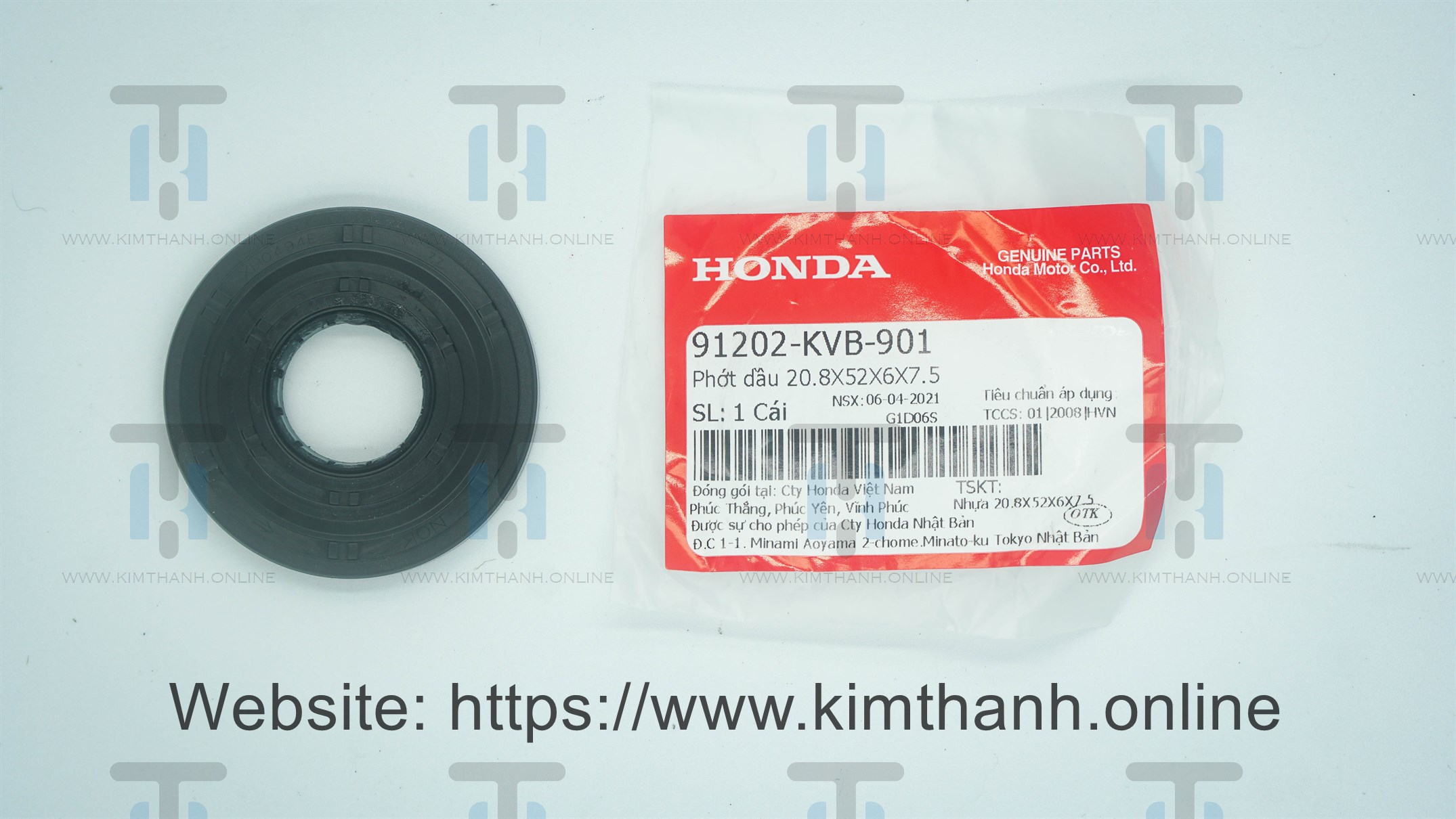Phốt trục khuỷu lớn Honda Việt 20.8-52-6-7.5 Air Blade đời đầu