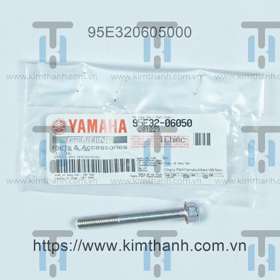 Ốc nắp bơm nước dài (50x6 mm) Exciter 2015 150cc