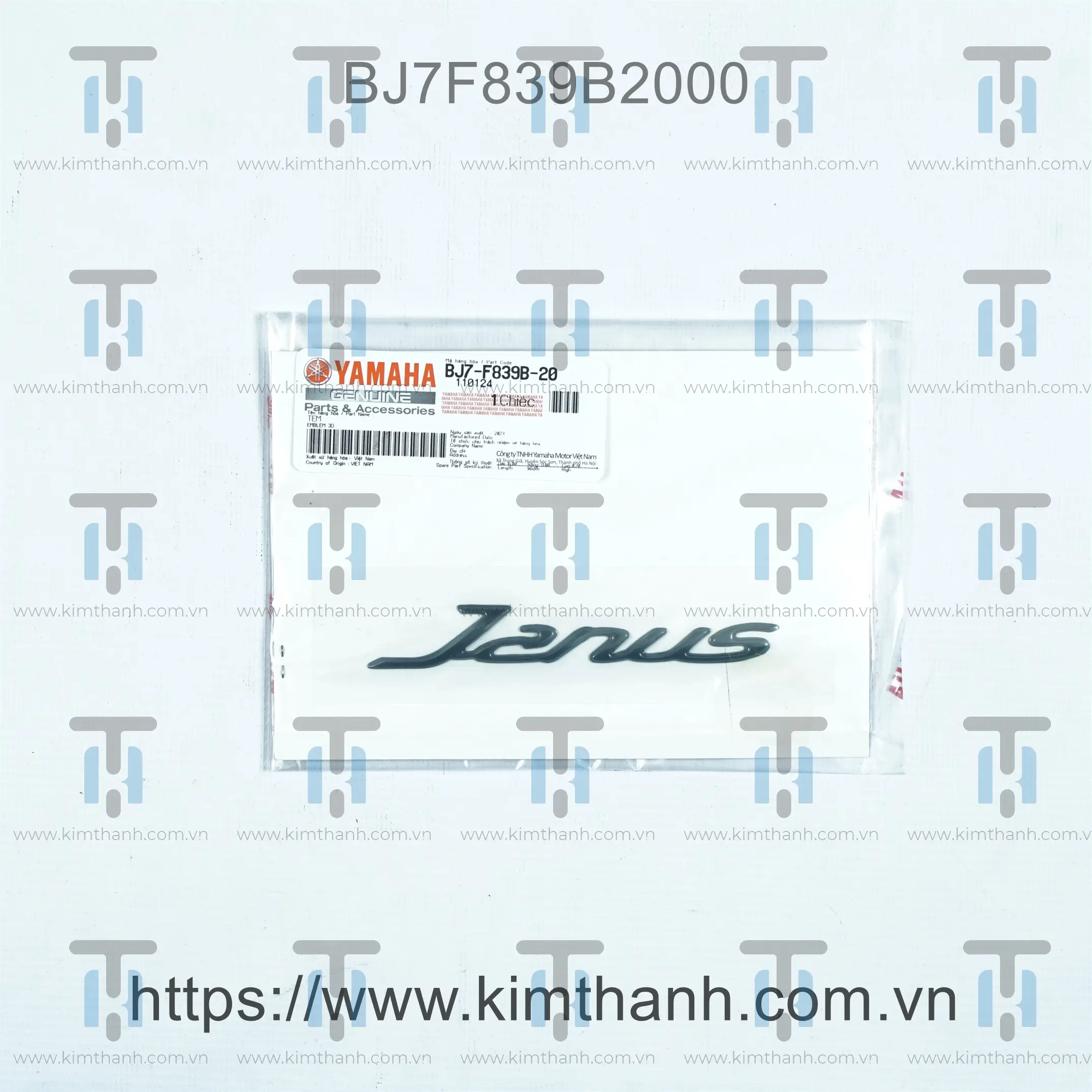 Tem bững chữ Janus đen Janus 2016