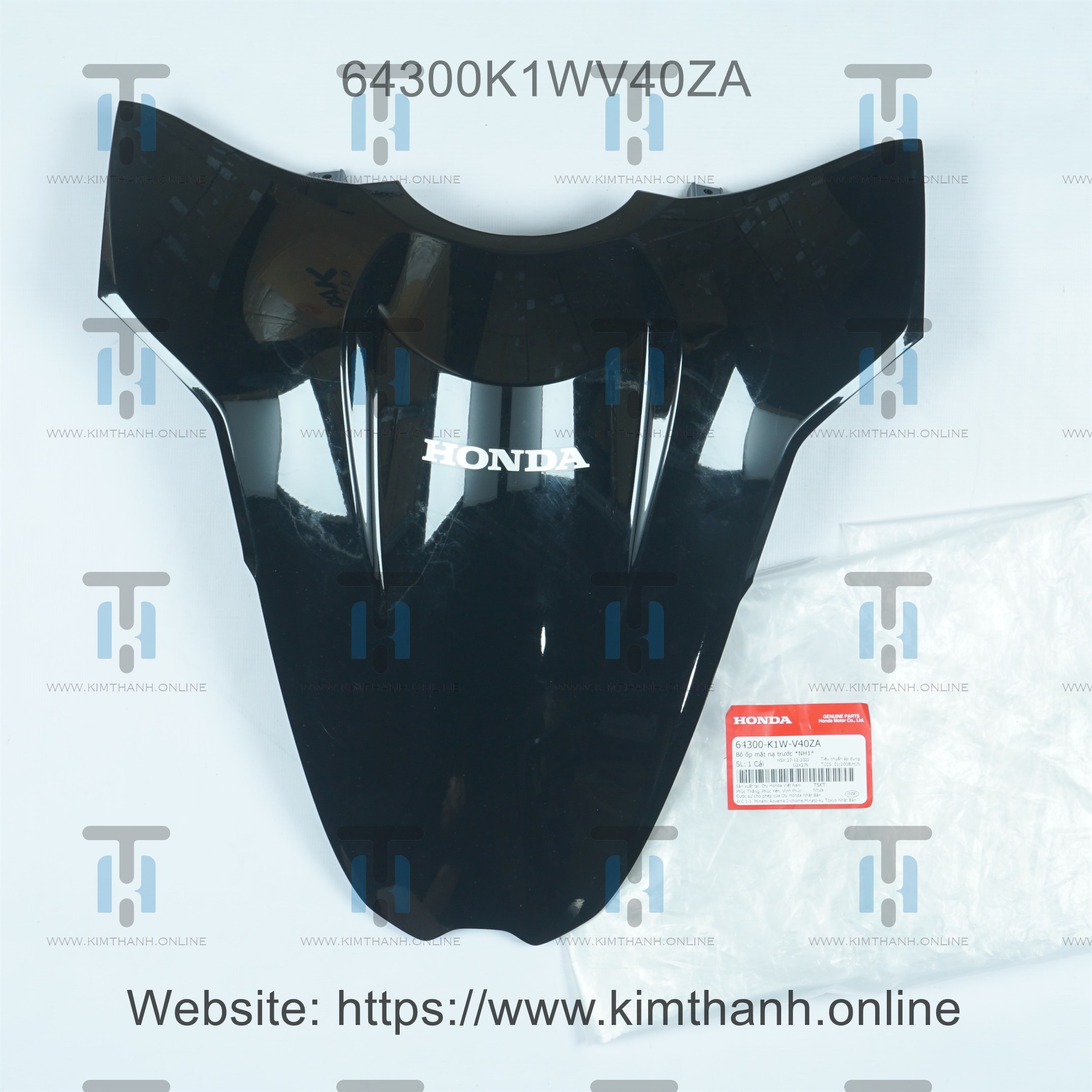 Mặt nạ đen bóng tem bạc SH 350cc