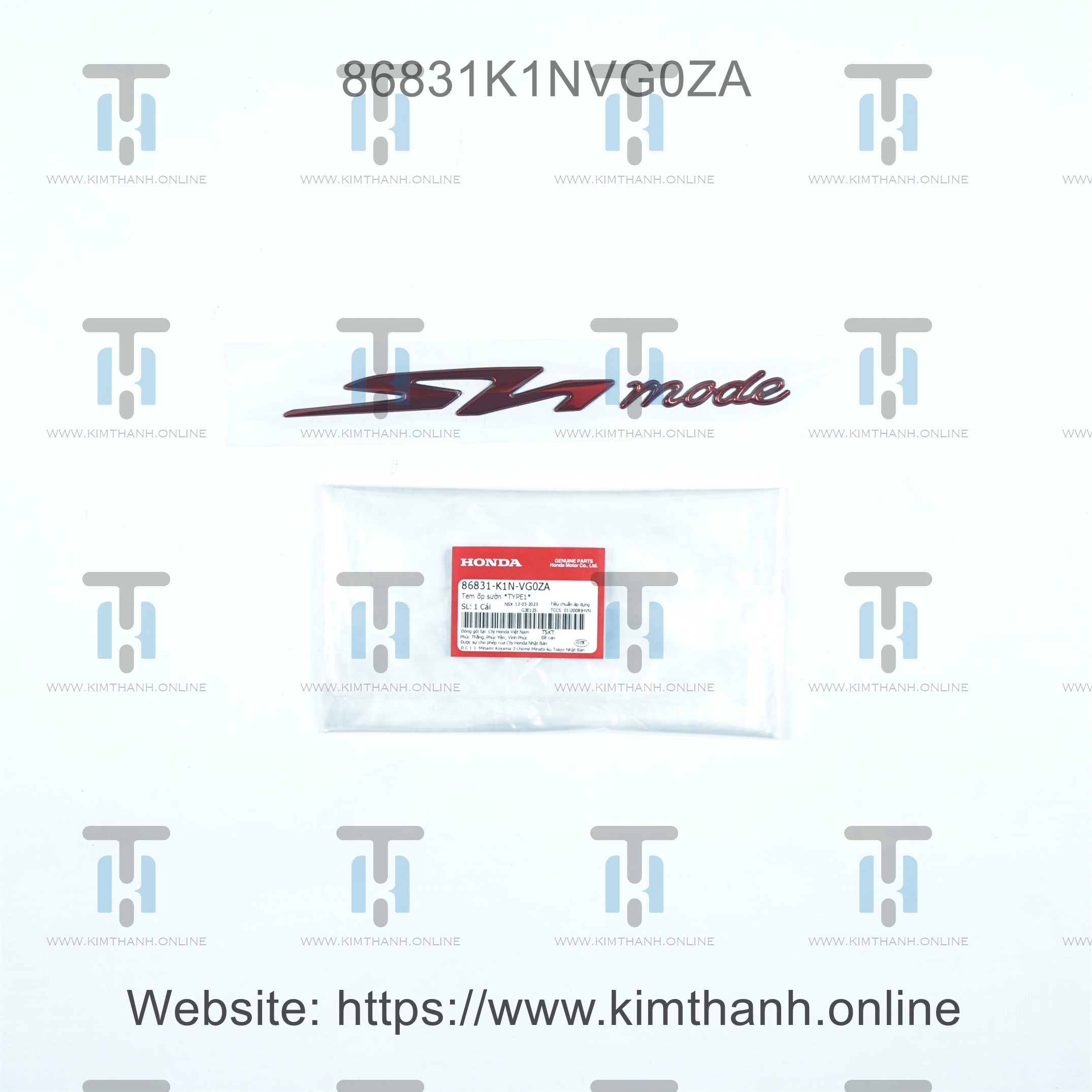 Tem ốp sườn đỏ SH Mode 2021