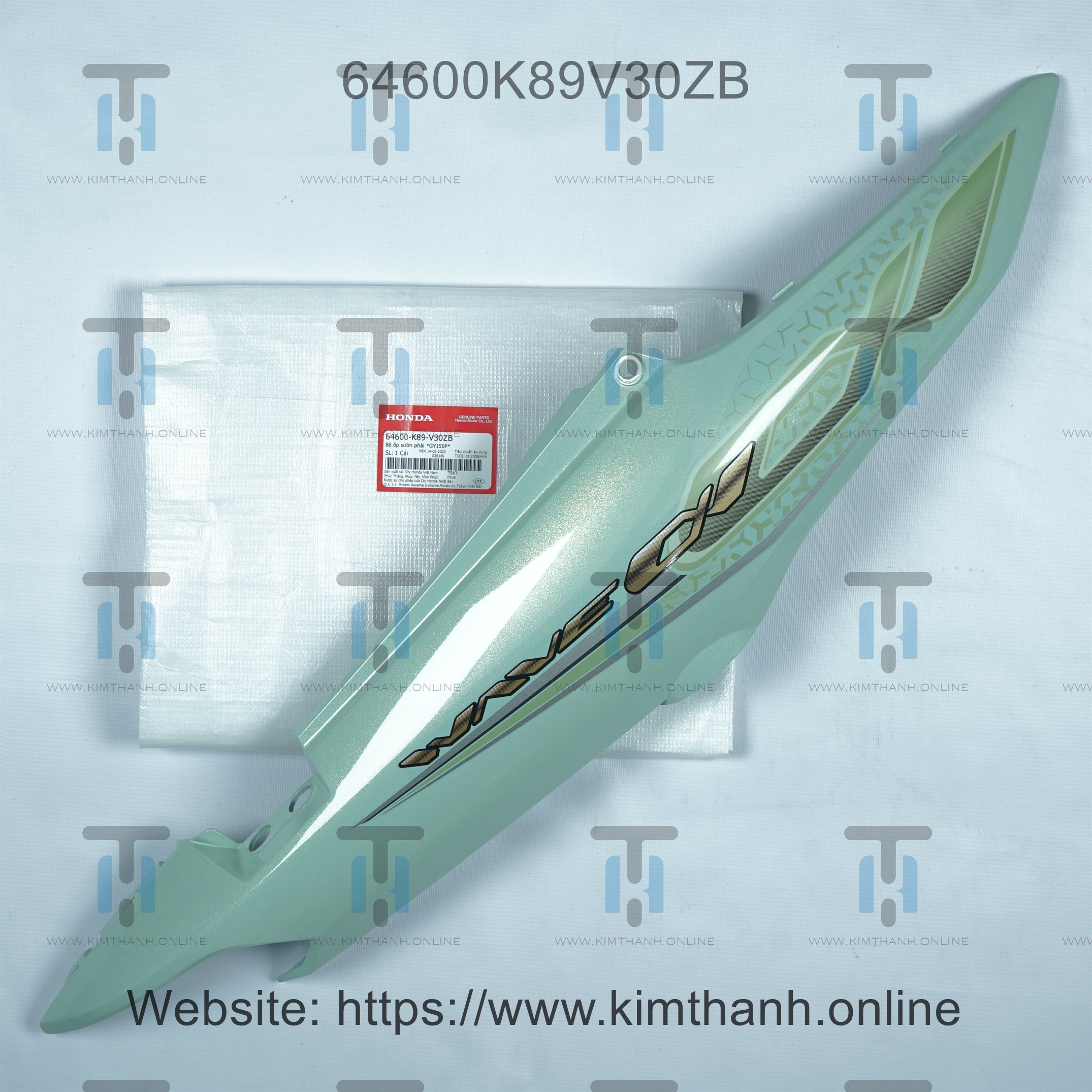 Ốp sườn xanh ngọc phải có tem 2019 Wave Alpha 2017 LED