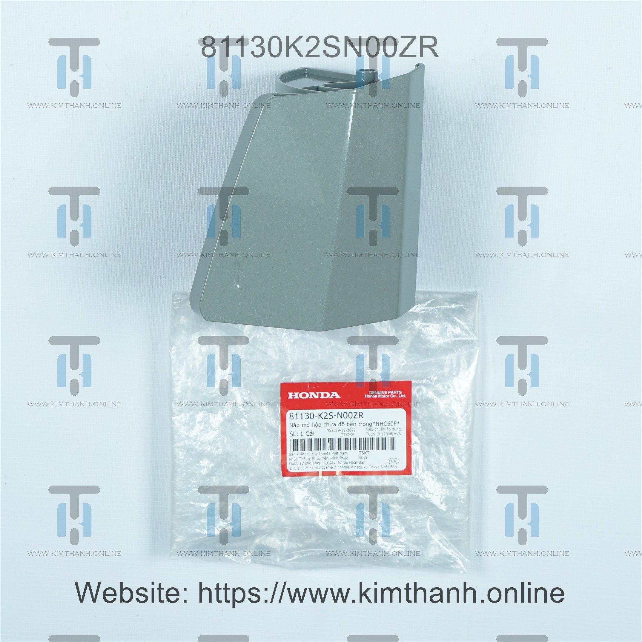 Nắp hộp đồ trước xám ABS (NHC60P) Vario Việt Nam 2022