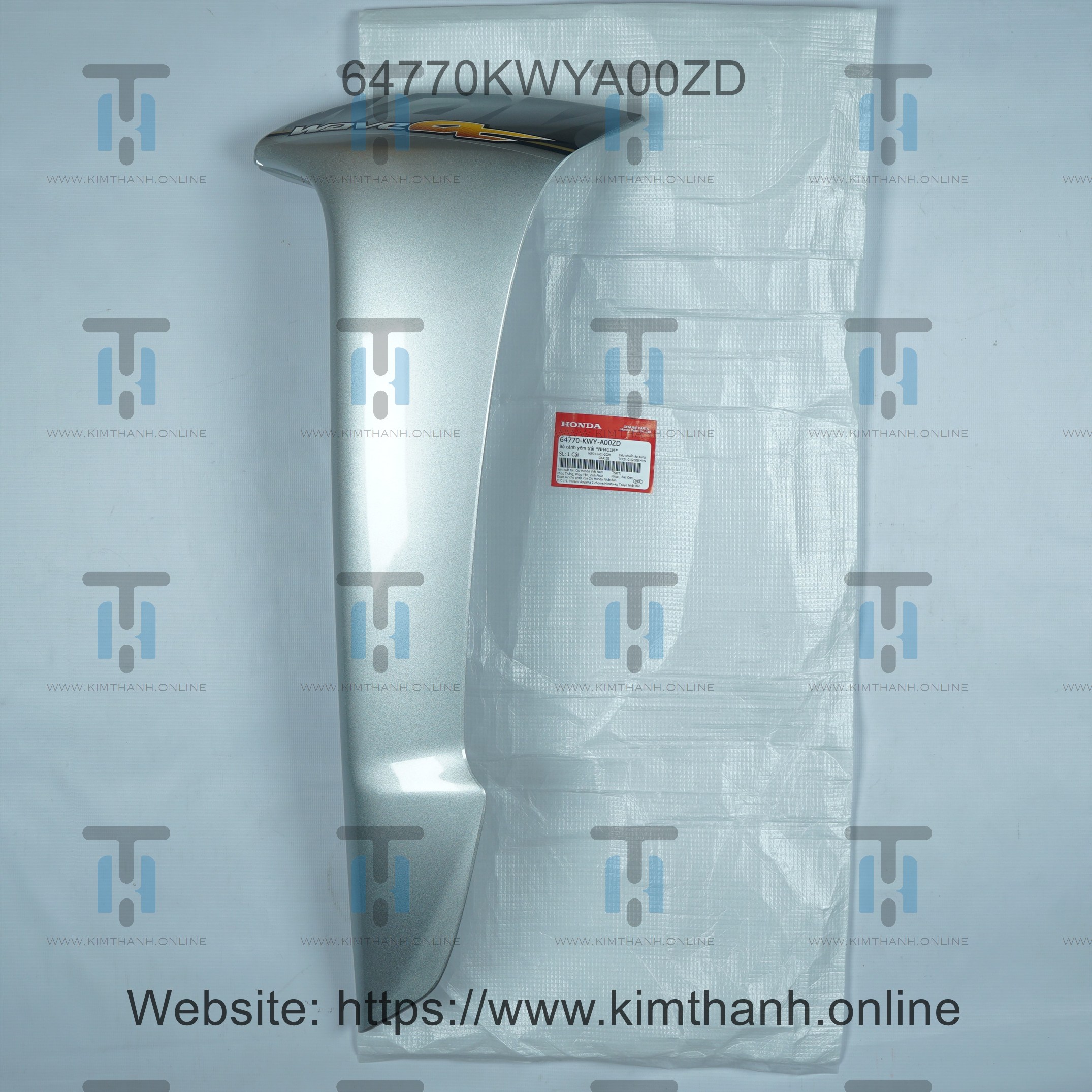Bững ngoài bạc trái có tem viền vàng 2010 Wave Alpha 2006