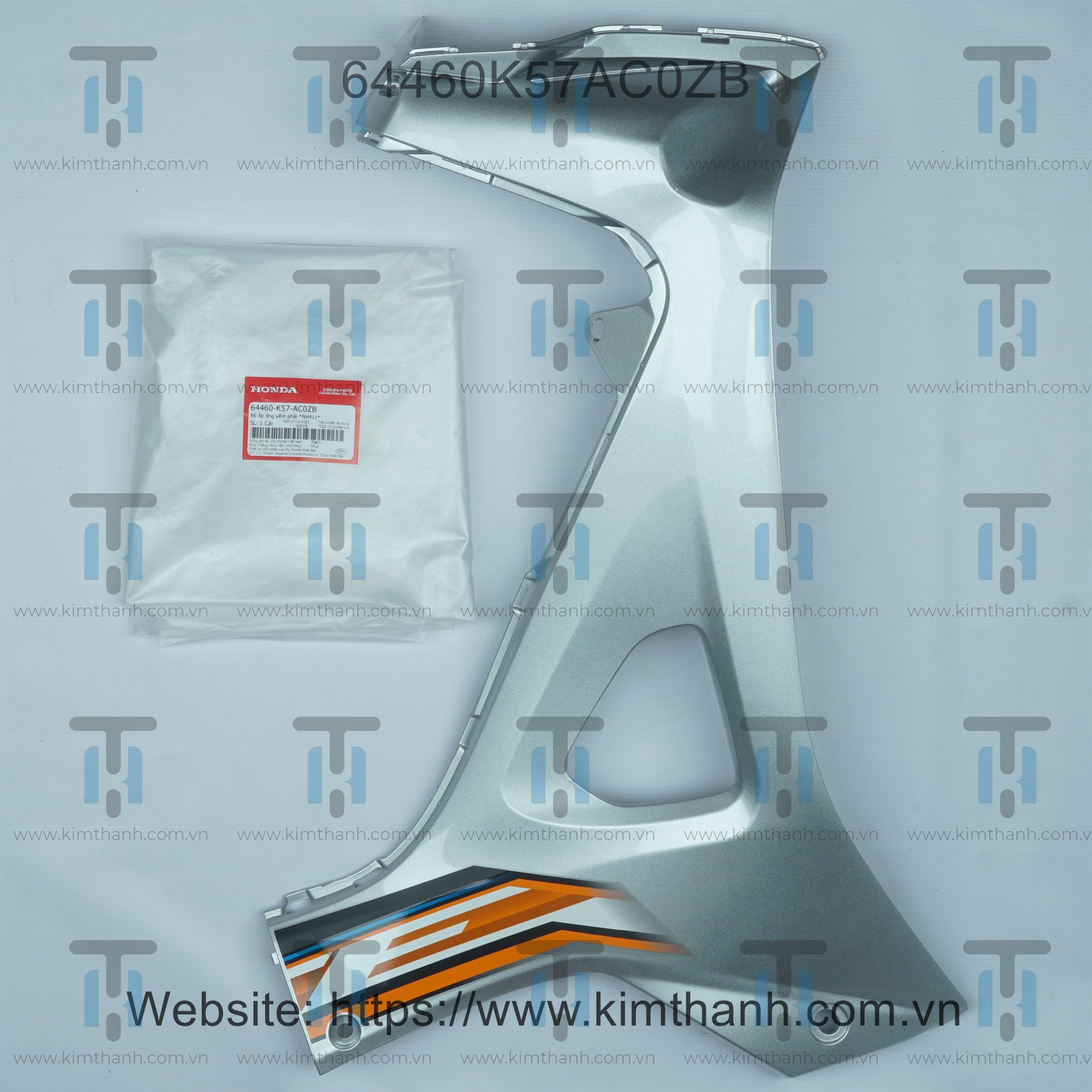 Bững trong đen mờ phải tem cam xám 2021 Wave Blade 2017