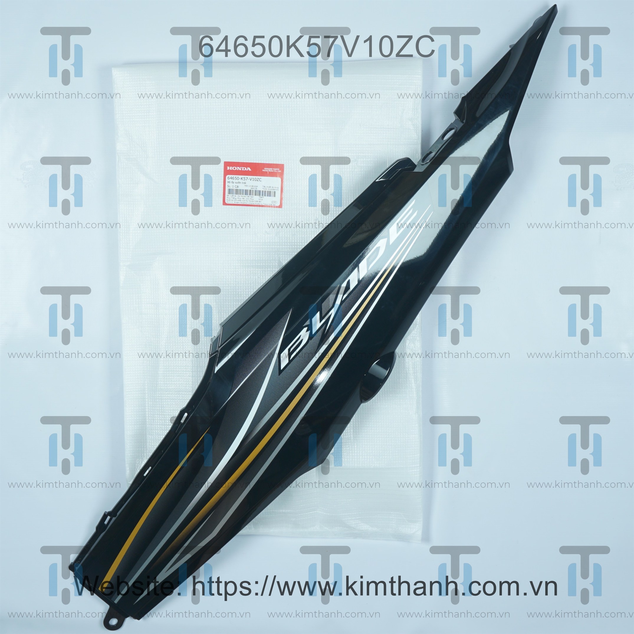 Ốp sườn đen trái tem xám Wave Blade 2014