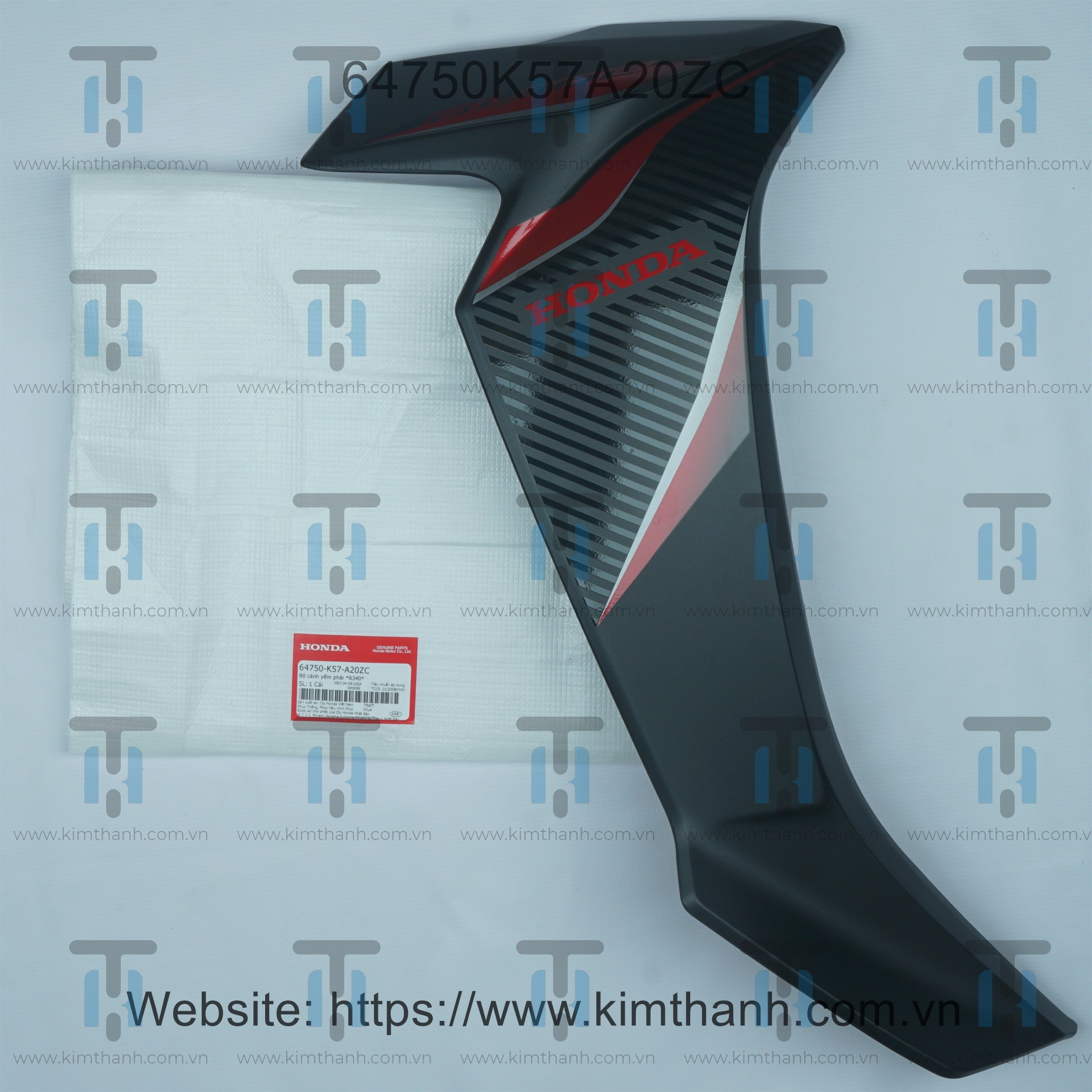 Bững ngoài đen mờ phải tem đỏ Wave Blade 2017