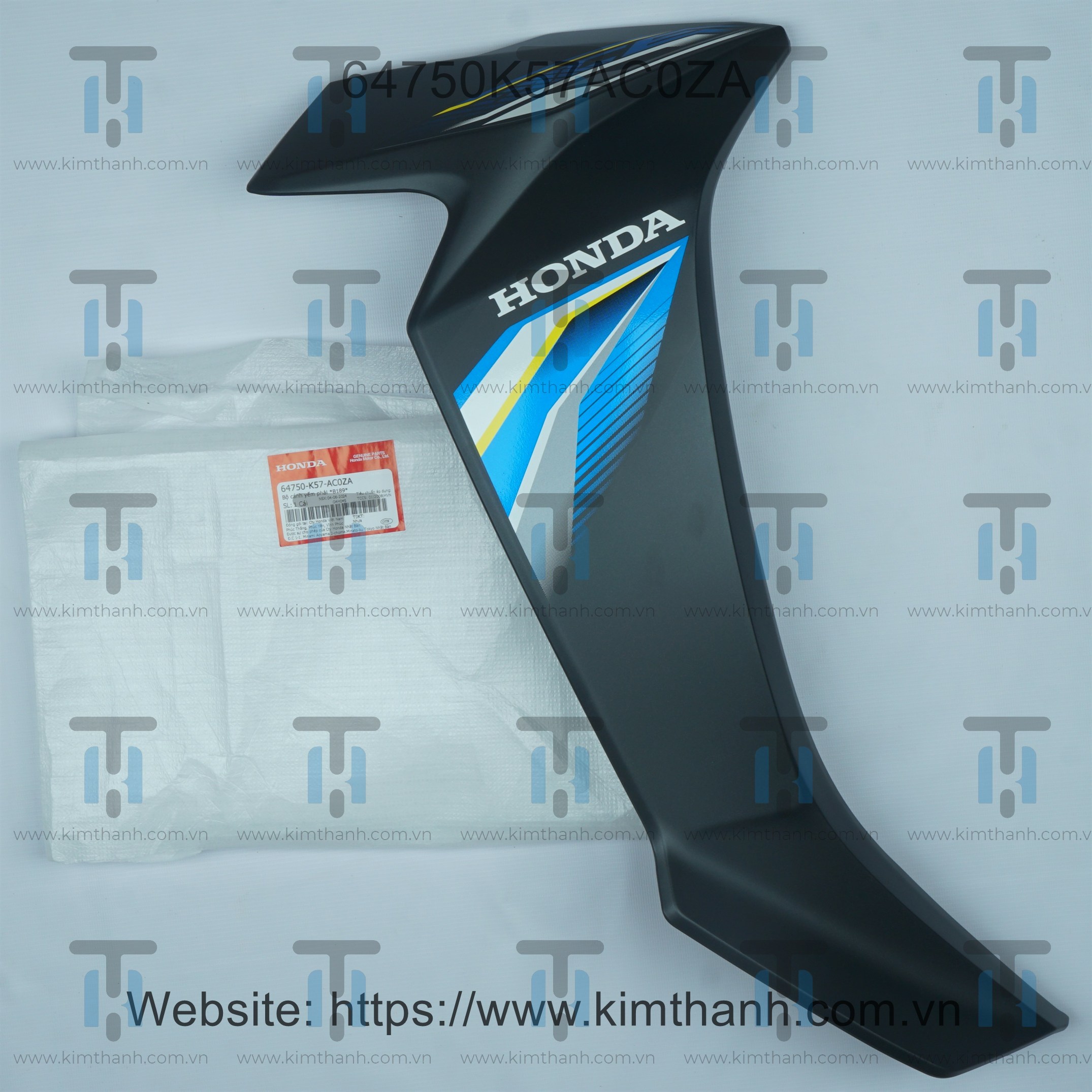 Bững ngoài đen mờ phải tem xanh xám 2021 Wave Blade 2017