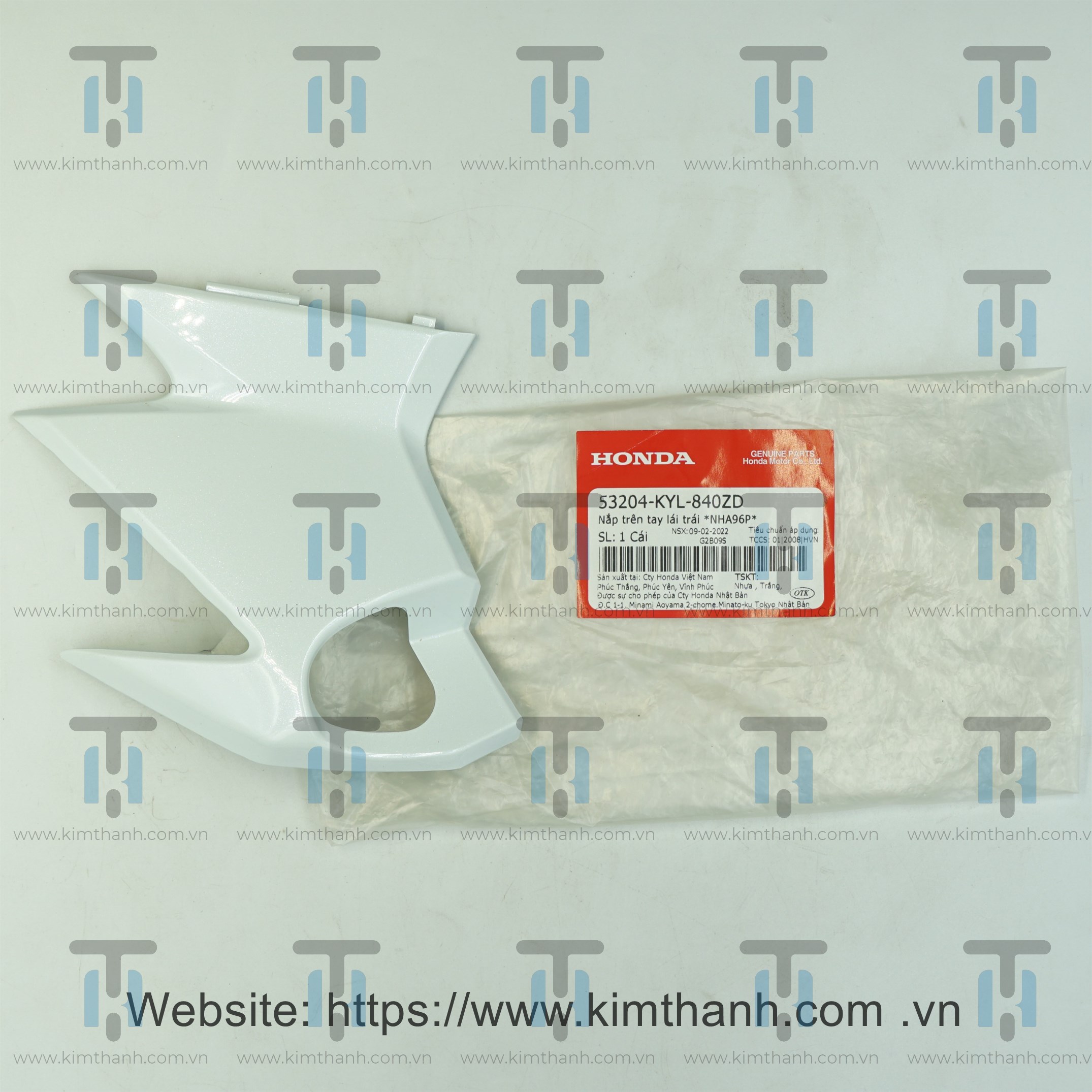 Ốp đầu trước trắng trái không tem Future X 2008
